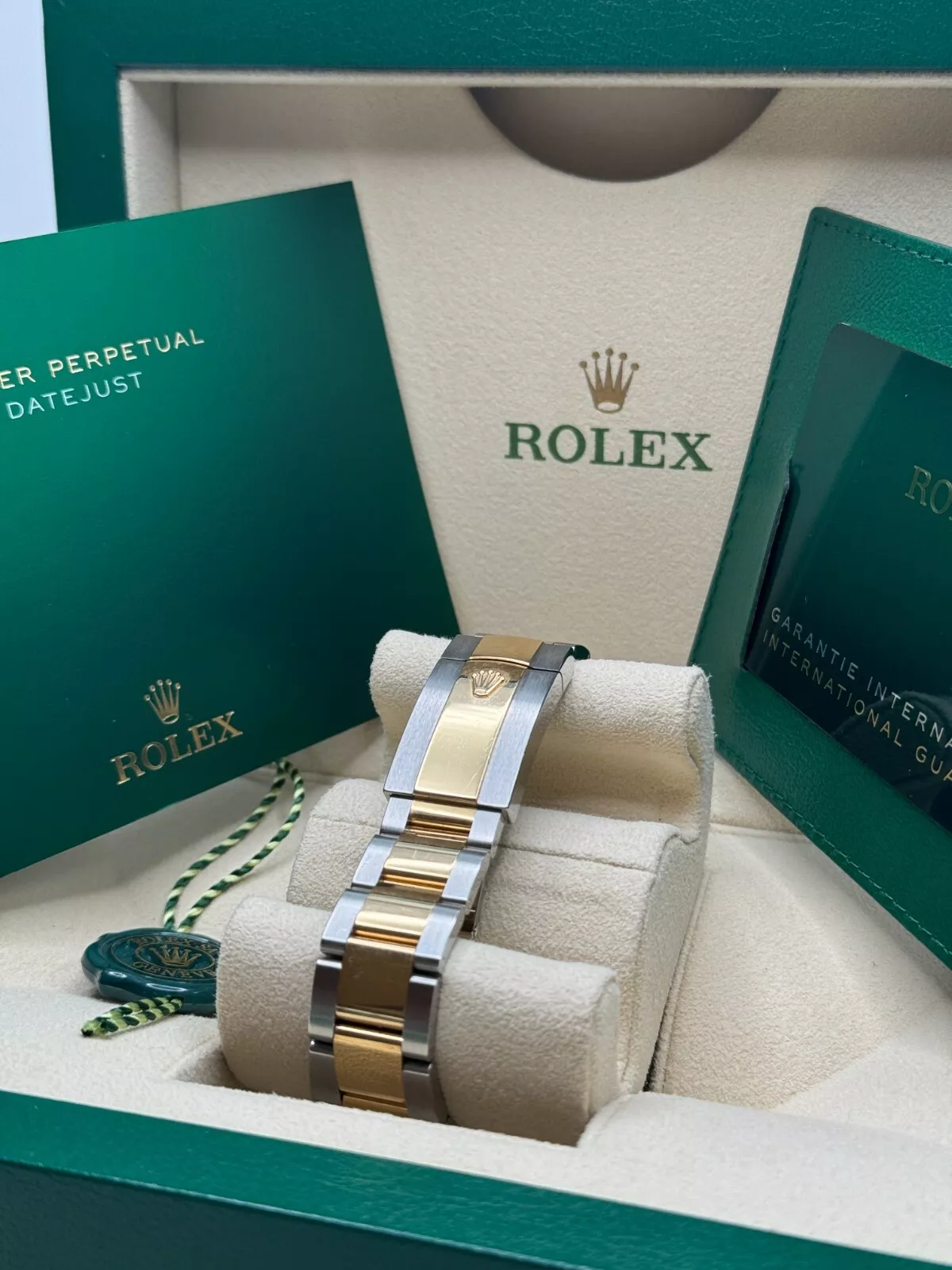 RLX  Datejust 41mm Two-Tone Yellow Gold Fluted Bezel Champagne Diamond Dial Oyster - 126333