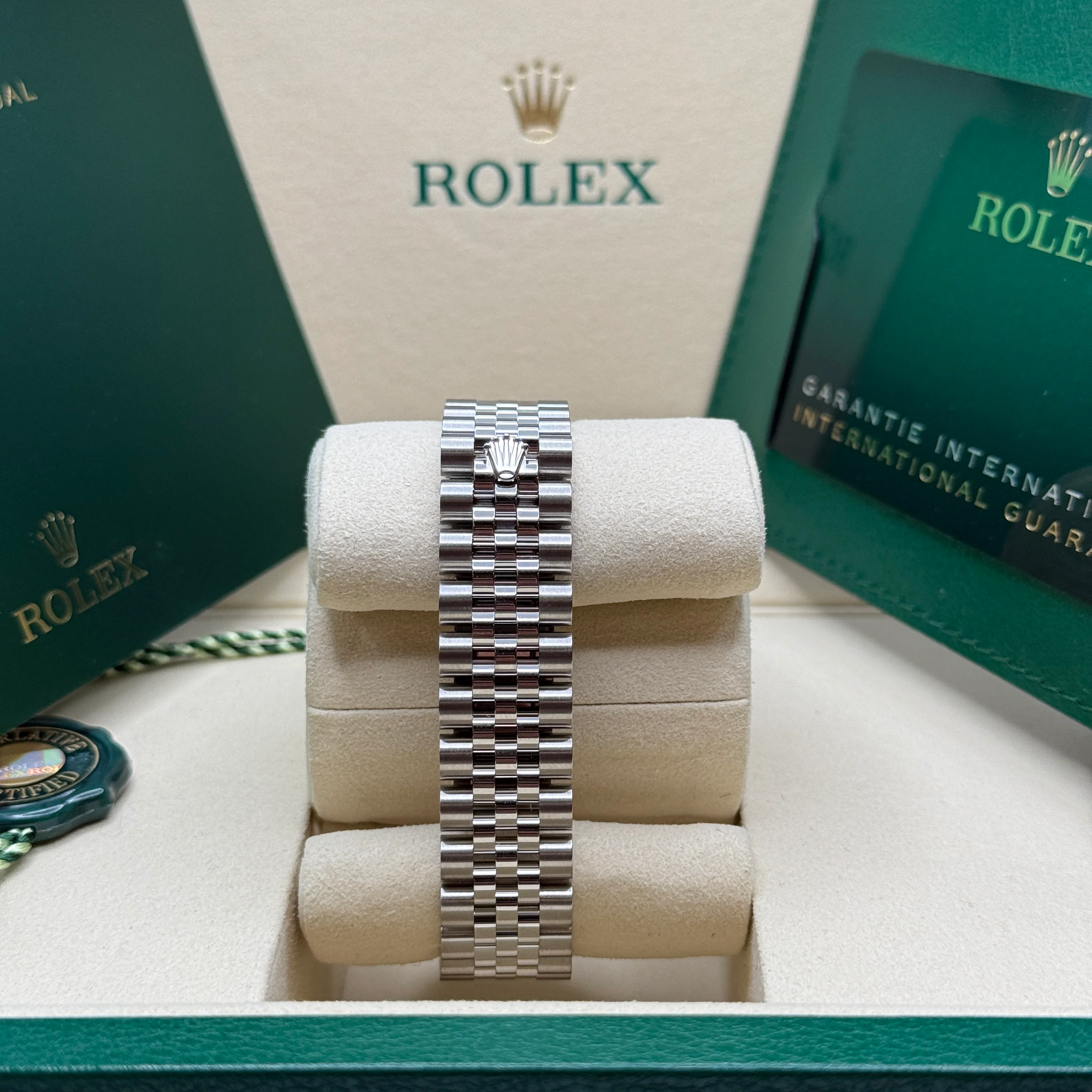 RLX Datejust m278240-0011/0012 31mm Green Stick Domed Bezel Oyster Oystersteel
