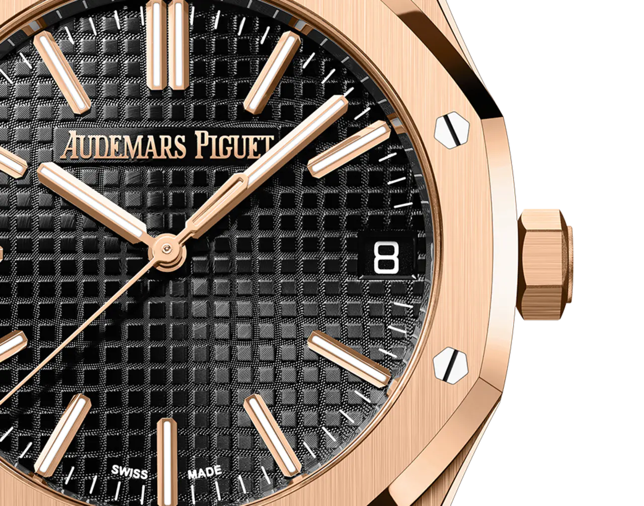 A&P ROYAL OAK Pink Gold Black Dial 41mm