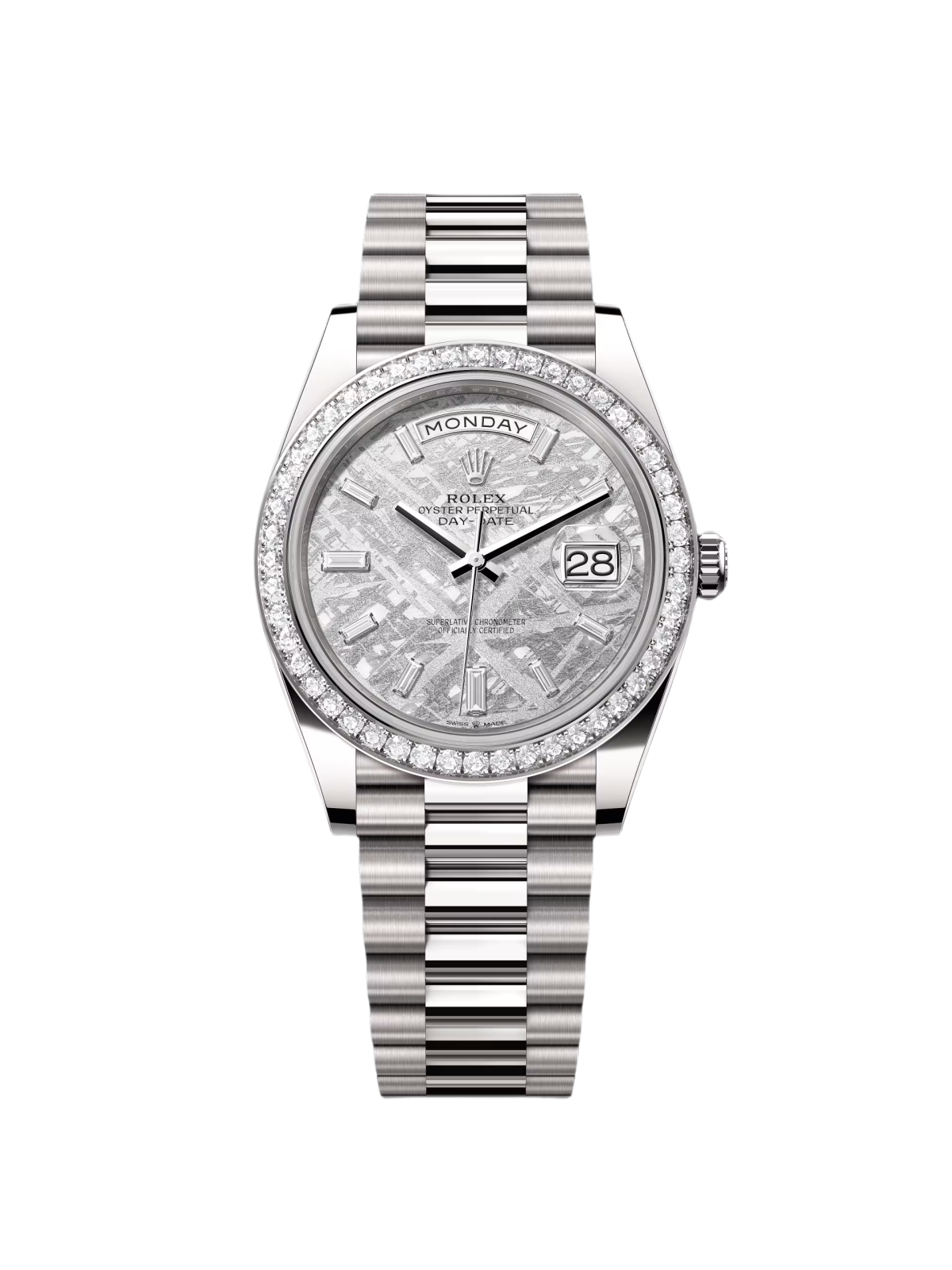 RLX  Day-Date 40mm 228349RBR-0040 Meteorite Dial President Bracelet