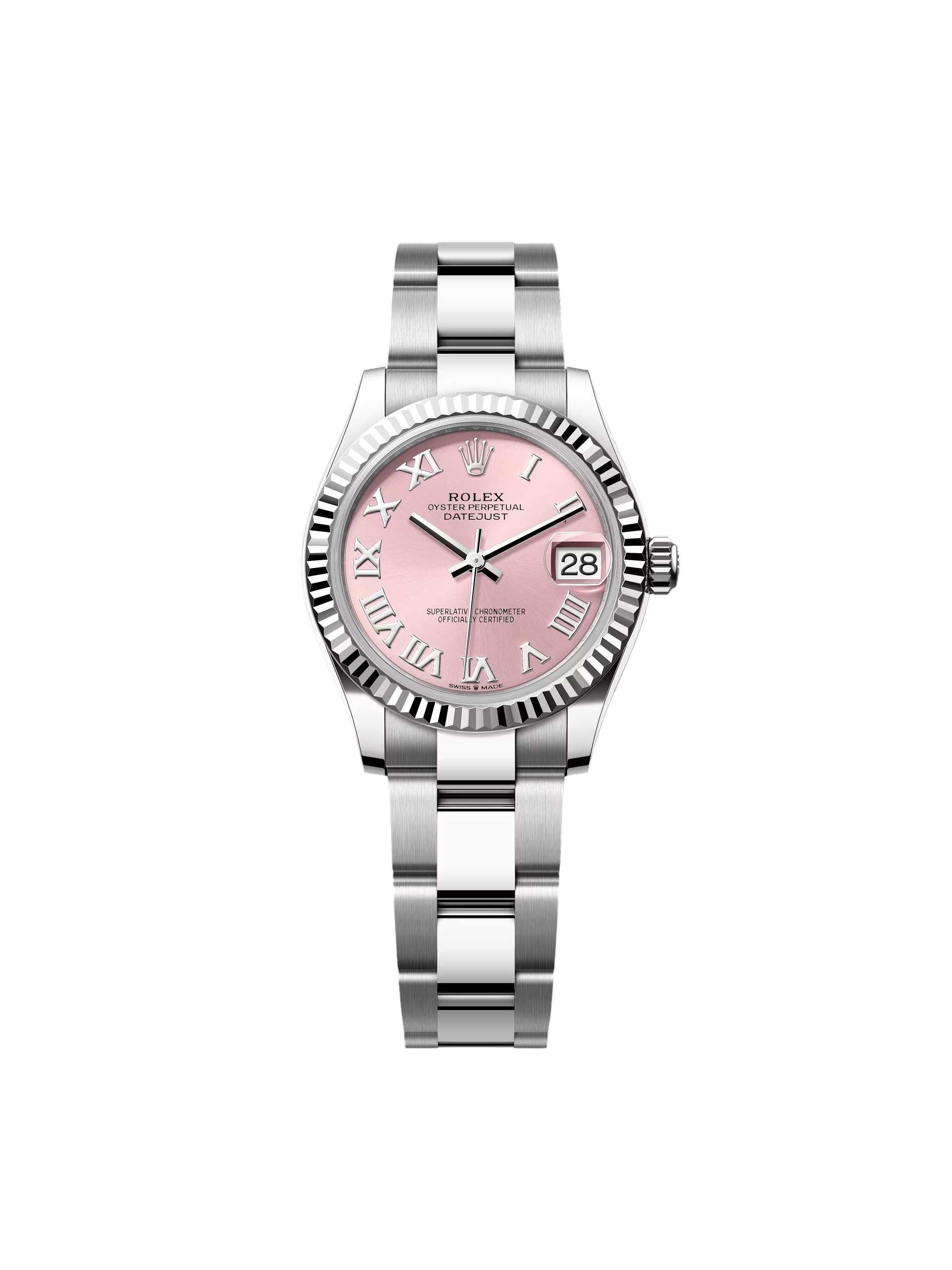 RLX Datejust m278274-0019/0020 Pink 31mm Dial Oyster Watch