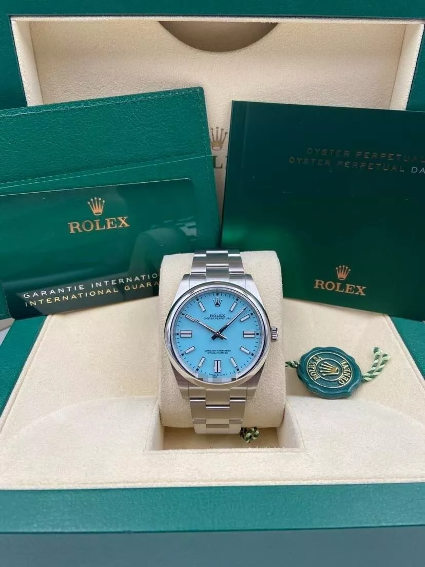 RLX 124300 Oyster Perpetual 41mm Oyster Perpetual Turquoise Index Dial