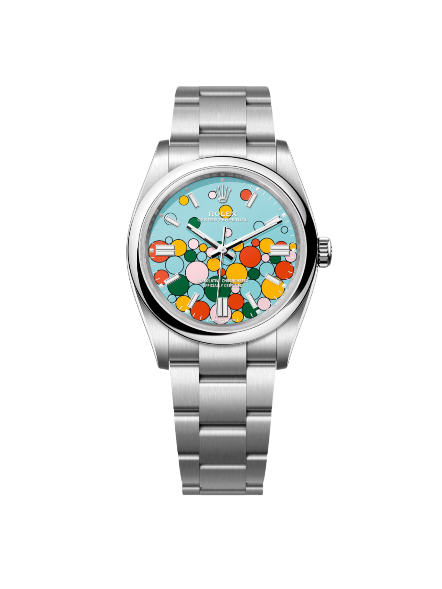 RLX Oyster Perpetual 36mm 126000-0009 Turquoise Celebration Dial Oyster Bracelet