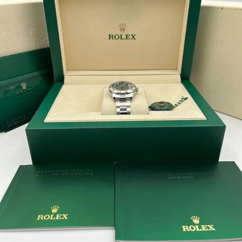 RLX Datejust m278274-0017/0018 Green Dial 31mm Oyster Watch