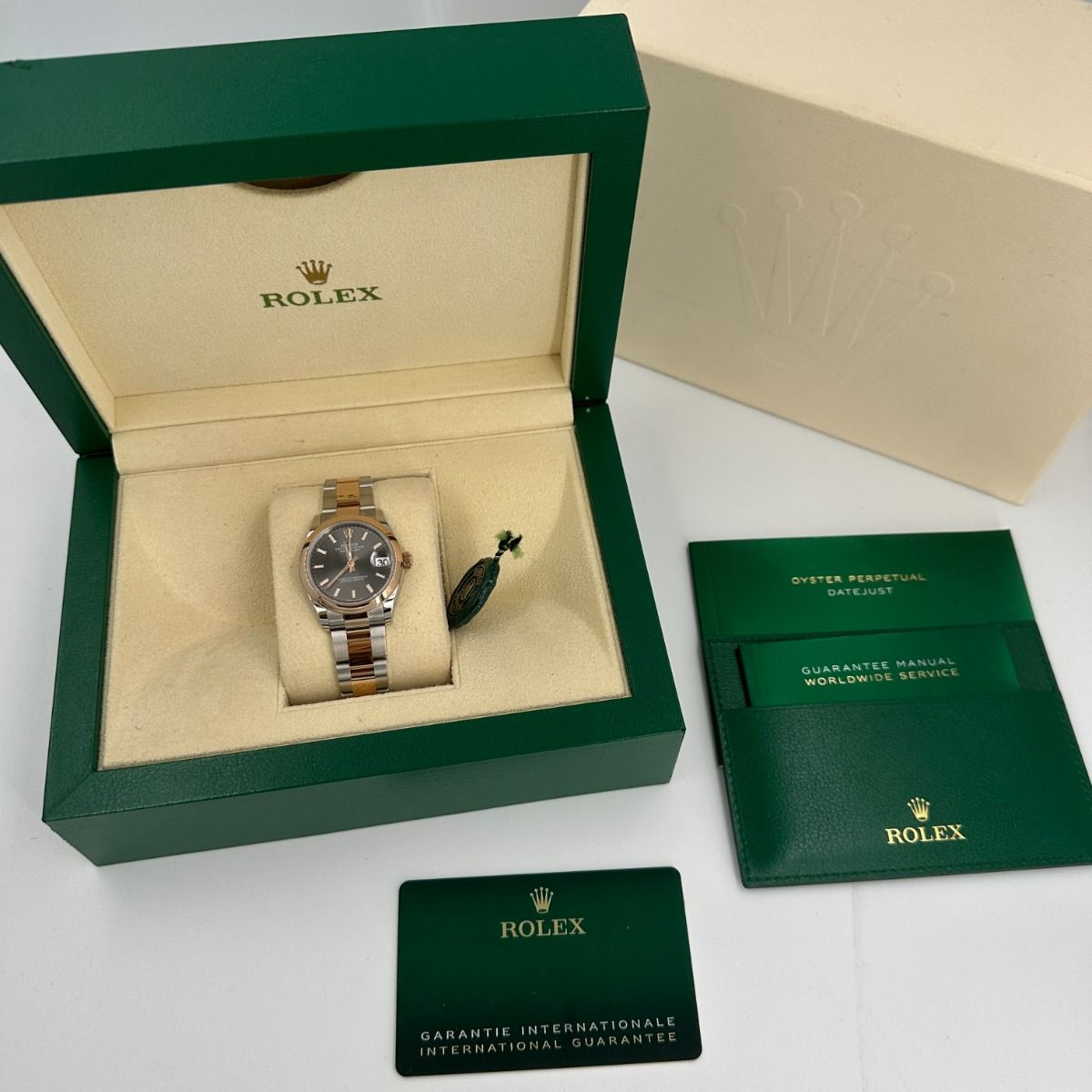 RLX Datejust m278241-0017/0018 Slate 31mm Dial Oyster Bracelet Watch