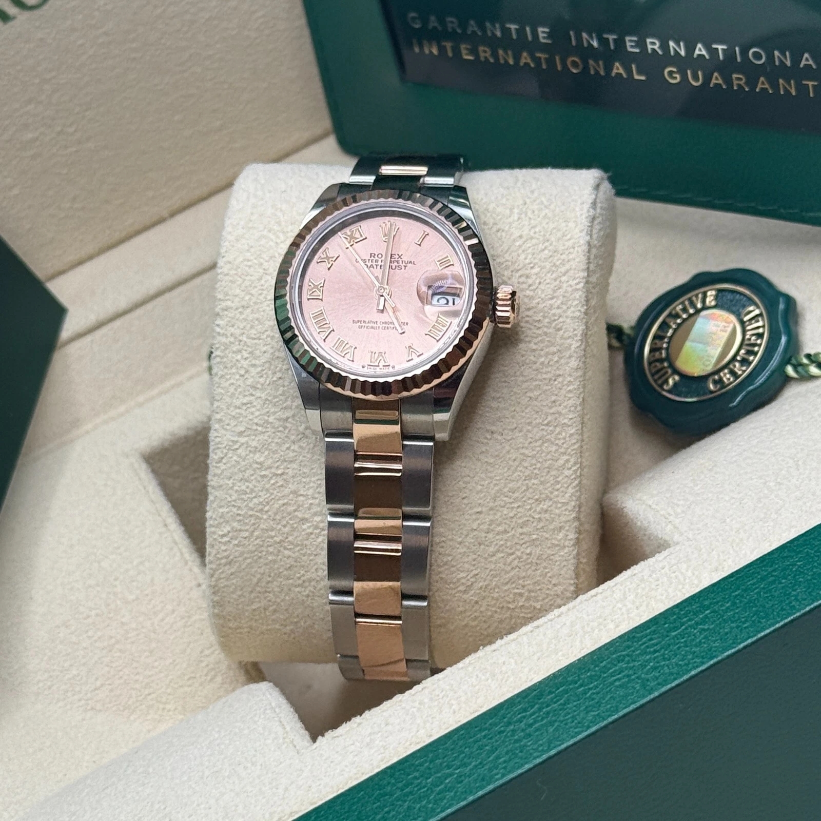 RLX Lady-Datejust 28mm 279171 Pink Roman Oyster Stainless Steel and Rose Gold