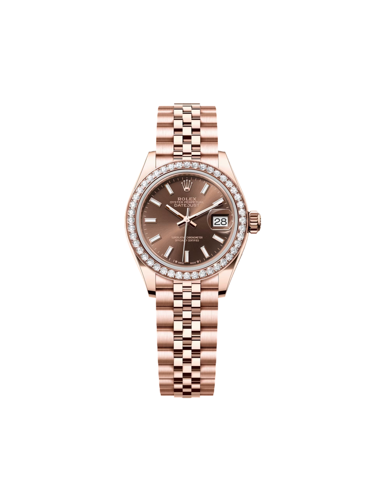 RLX  Lady-Datejust 28mm 279135RBR Chocolate Dial Jubilee Bracelet