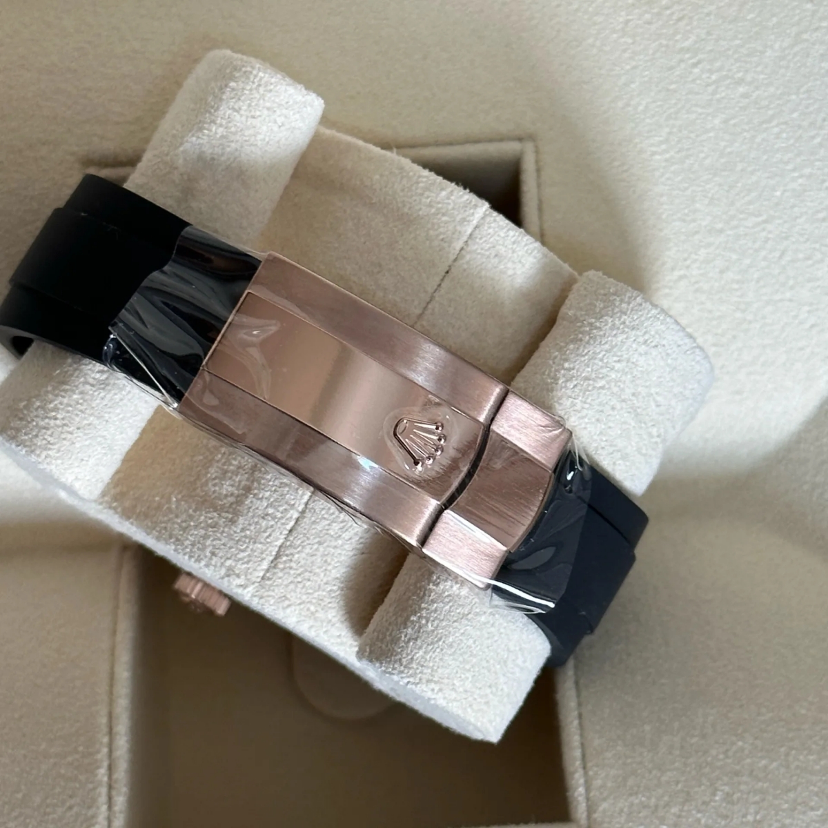 RLX  Sky-Dweller 42mm Rose Gold Chocolate Dial Oysterflex - 336235