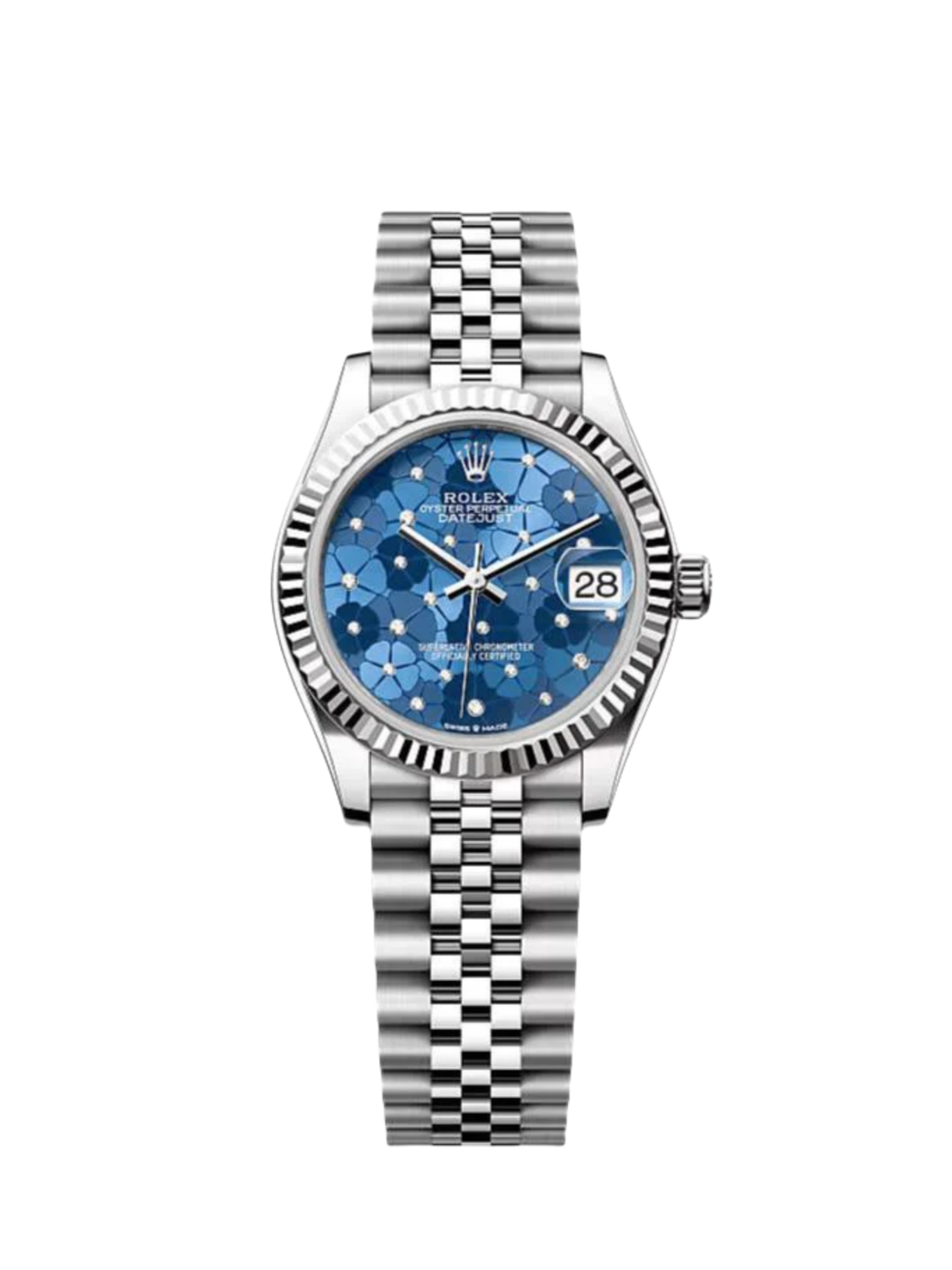 RLX Datejust m278274-0035/0036 Azzurro Blue Dial Oyster Watch