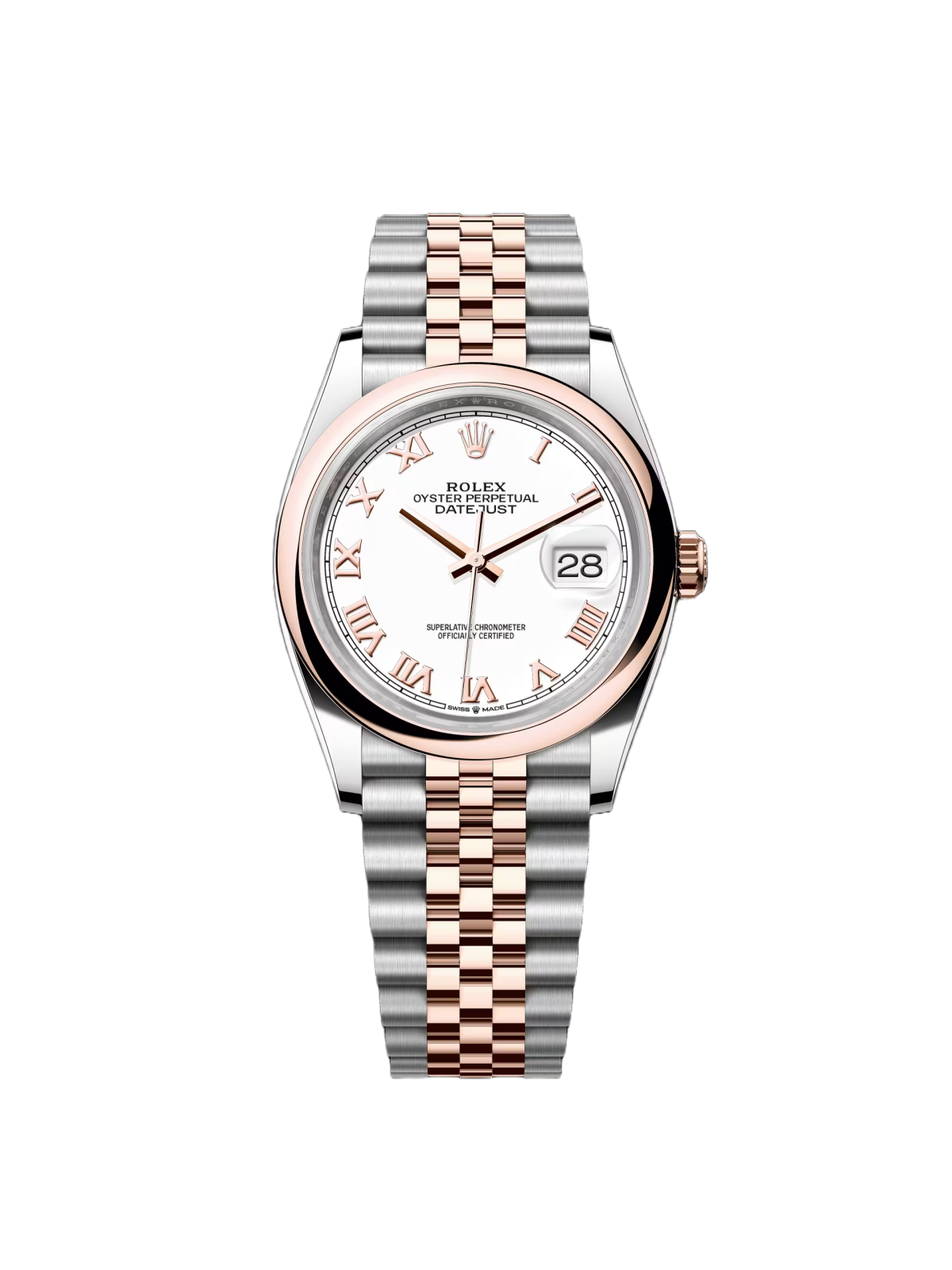 RLX  Datejust 36mm 126201 White Dial Oyster Bracelet Watch
