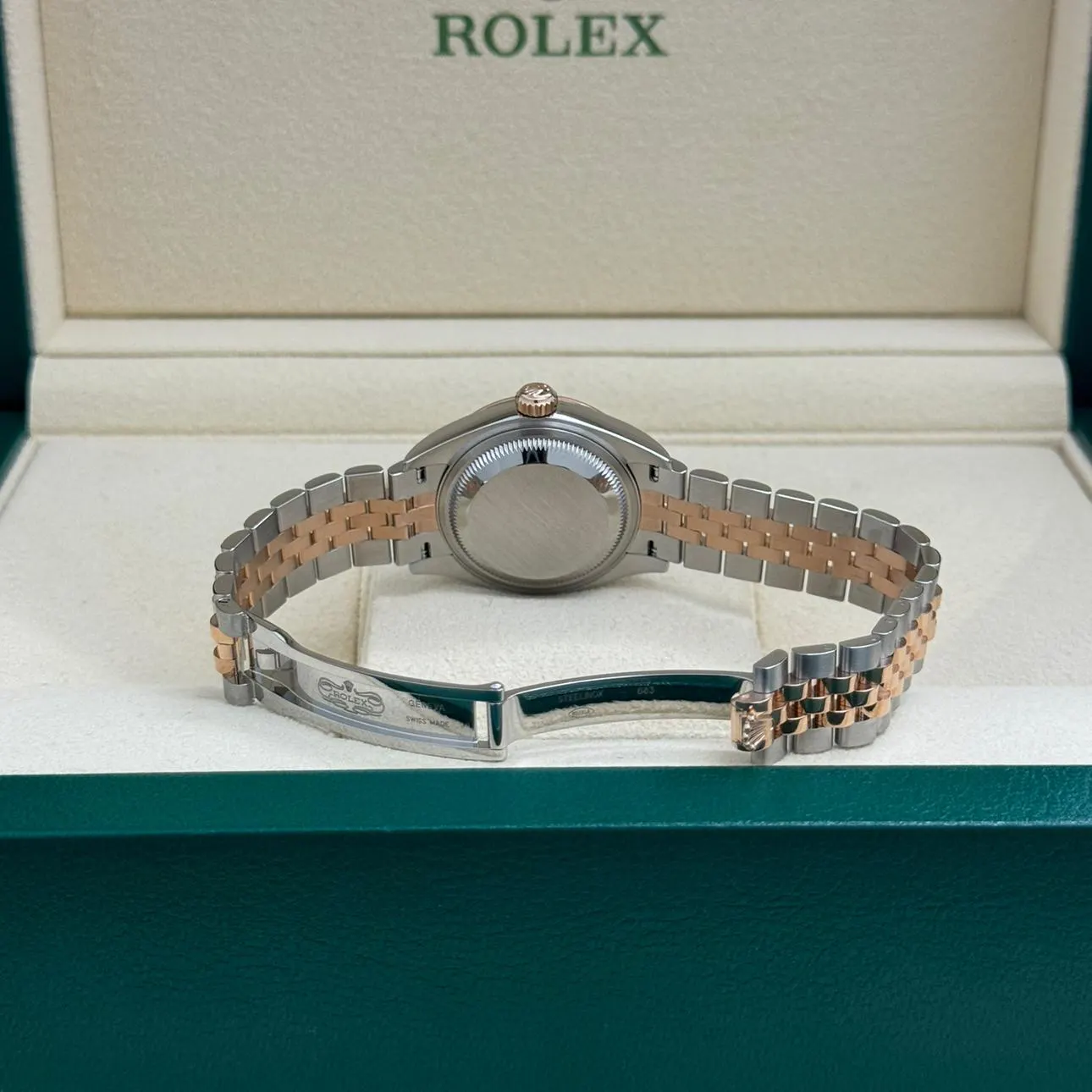 RLX Lady-Datejust 28mm  279161 Chocolate Roman Dial, Two Tone Stainless Steel & 18K Rose Gold Oyster Bracelet Women's Watch