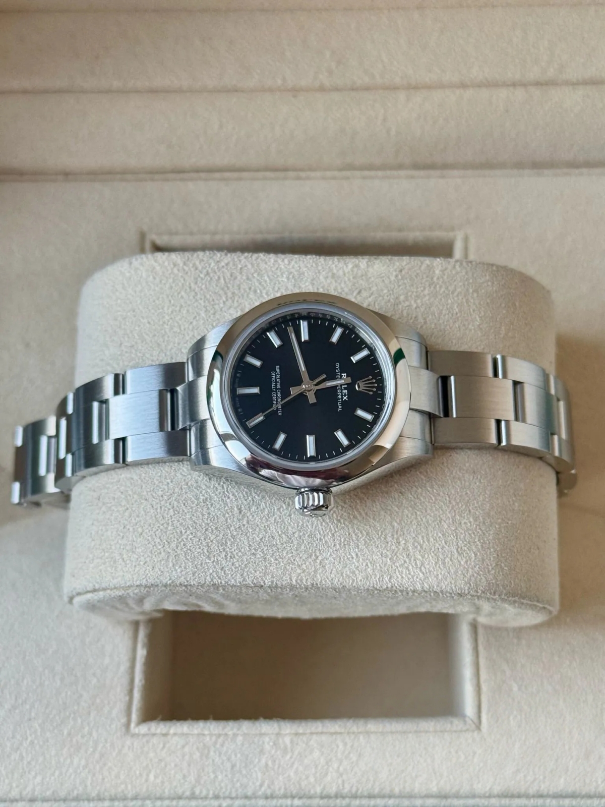 RLX Oyster Perpetual 28mm 276200-0010 Black Dial Oyster Bracelet Watch