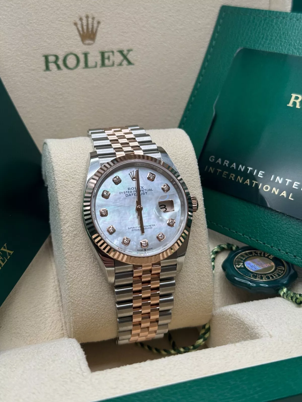 RLX  Datejust 36mm 126231 Mother-of-Pearl Dial Jubilee Bracelet