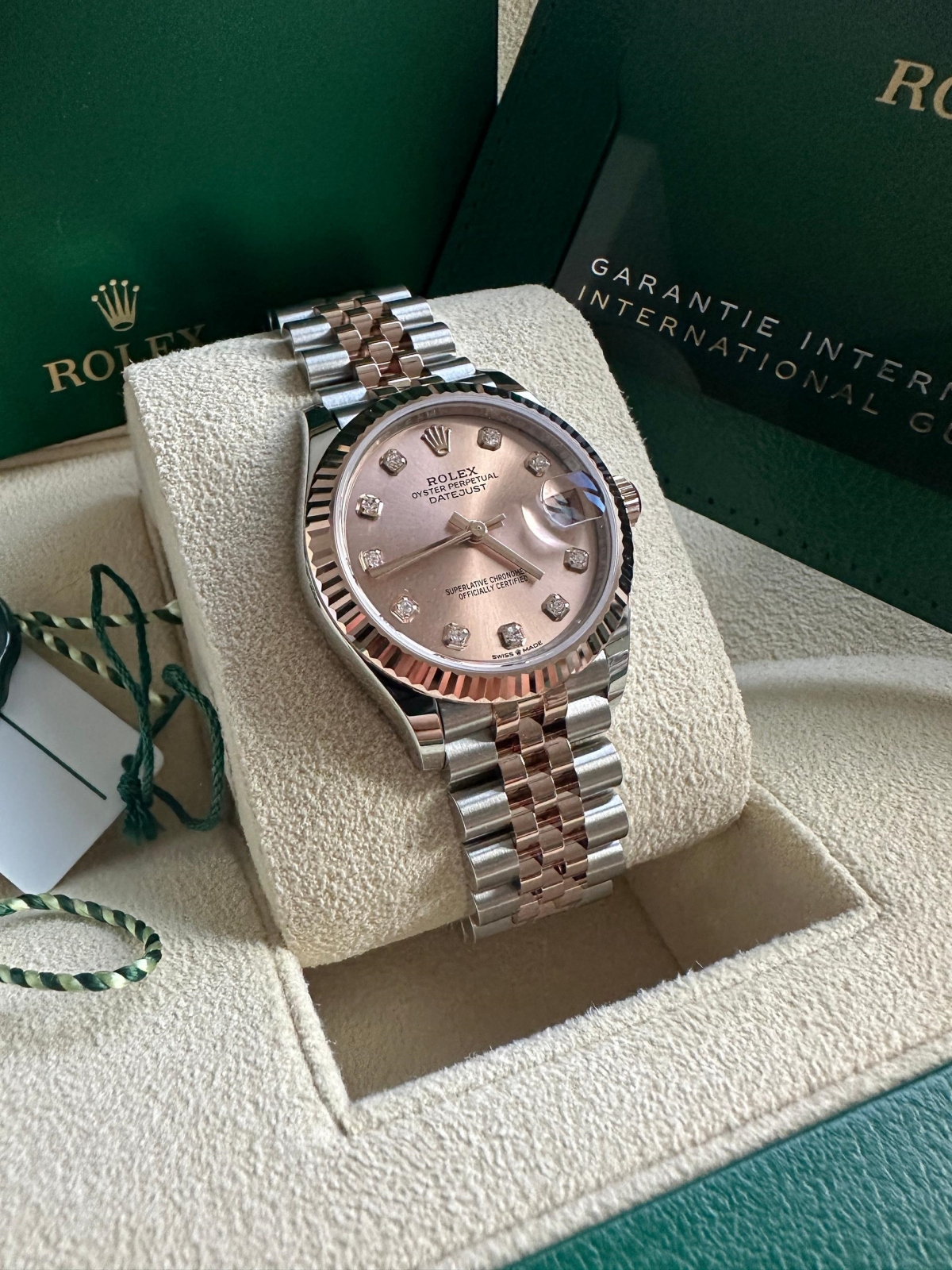 RLX Datejust m278271-0023/0024 Rose 31mm Dial Oyster Bracelet Watch