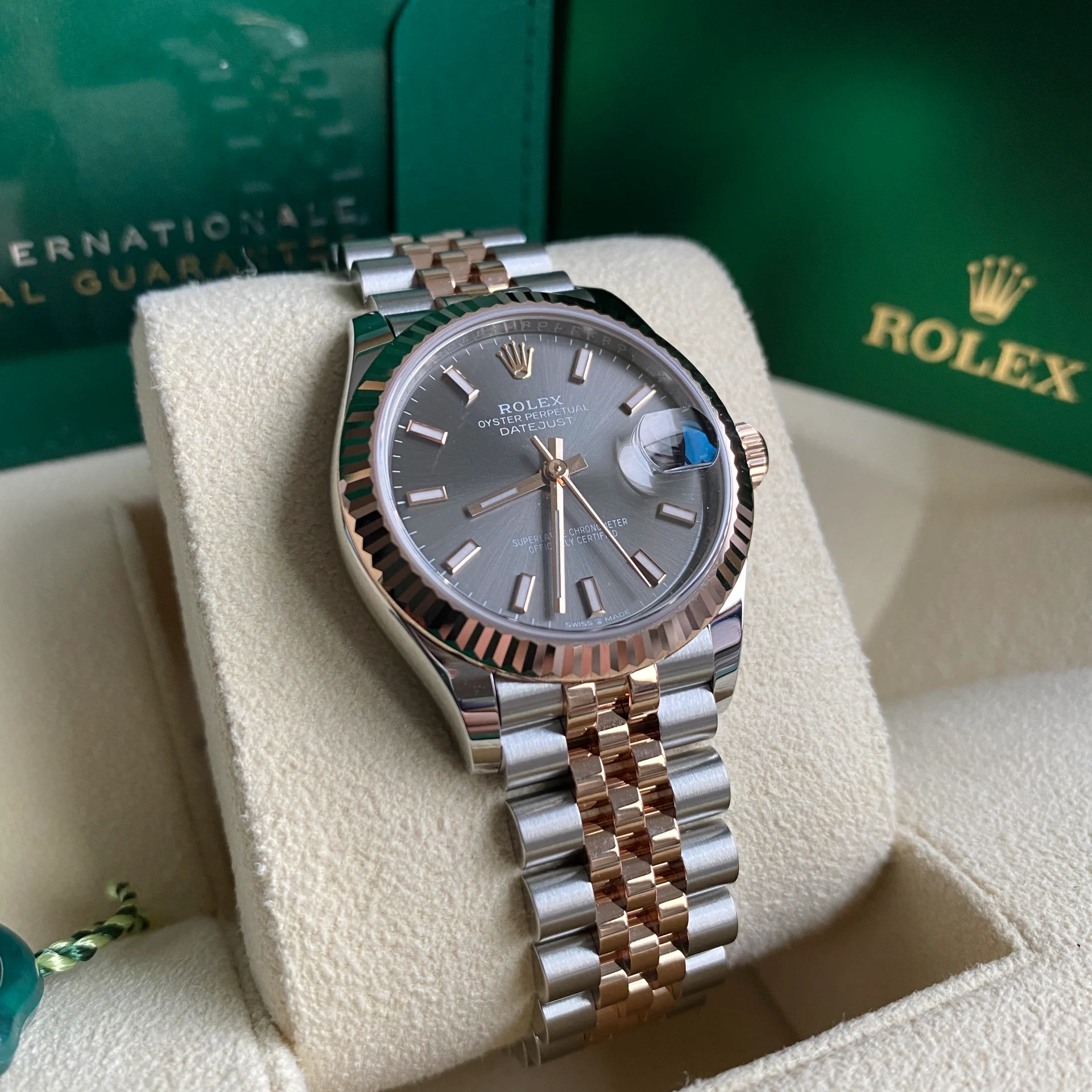 RLX Datejust m278271-0017/0018 Slate 31mm Dial Oyster Bracelet Watch