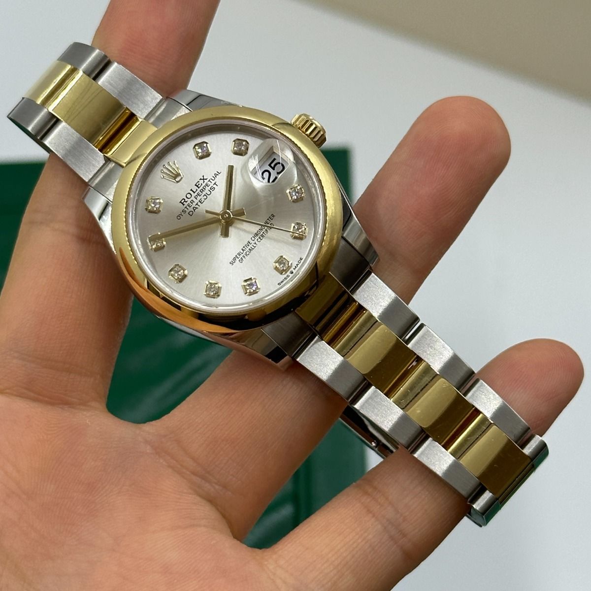 RLX Datejust m278243-0019/0020 31mm Silver Dial Yellow Rolesor Oyster Watch