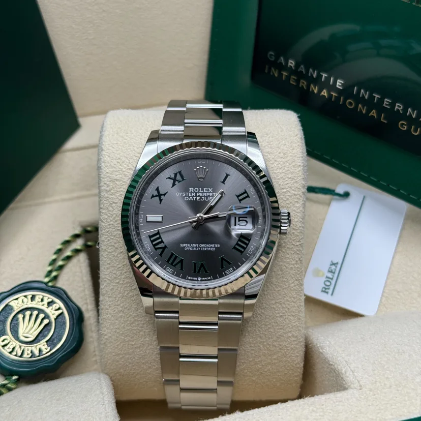 RLX  Datejust 36mm 126234 Datejust Slate Roman Dial Jubilee Watch
