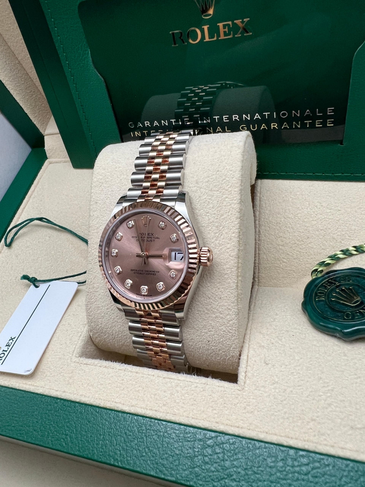 RLX Datejust m278271-0023/0024 Rose 31mm Dial Oyster Bracelet Watch