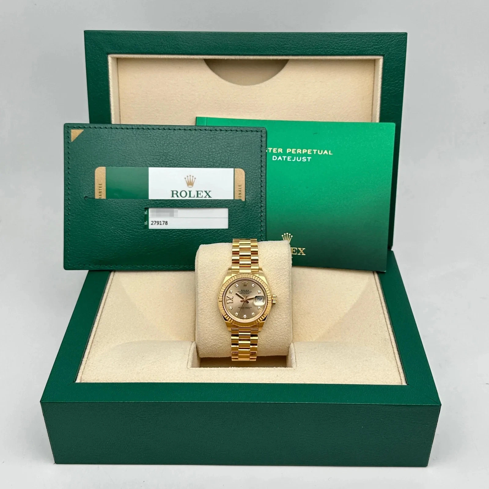 RLX Lady-Datejust 28mm 279178  Champagne Diamond Dial