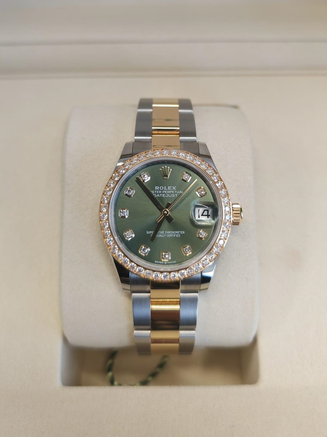 RLX Datejust m278383RBR-0029/0030 31mm Olive Green Dial Oyster Bracelet