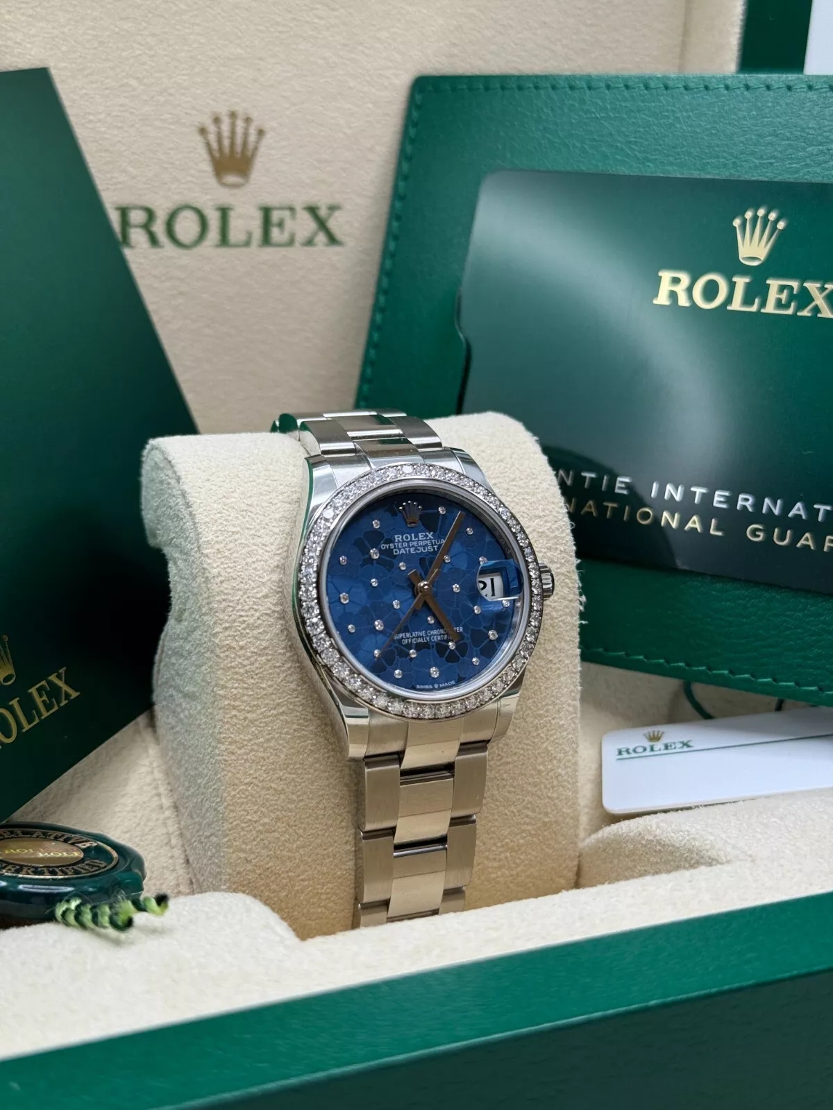 RLX Datejust m278384RBR-0039/0040 Azzurro Blue 31mm Dial Oyster Watch