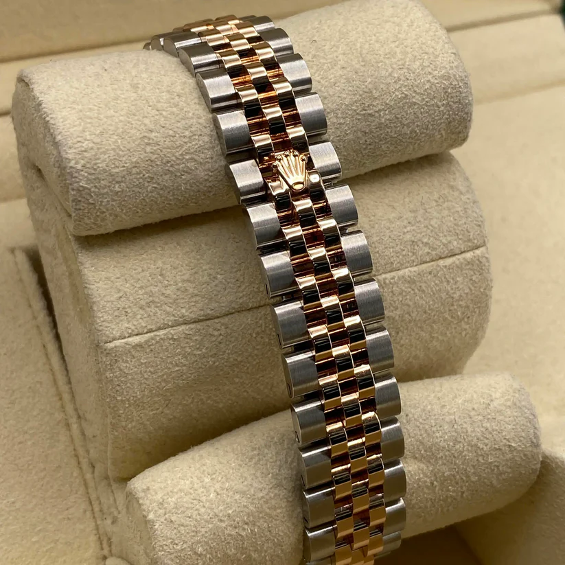 RLX Lady-Datejust 28mm 279171 Chocolate Diamond Set Oyster Stainless Steel and Rose Gold