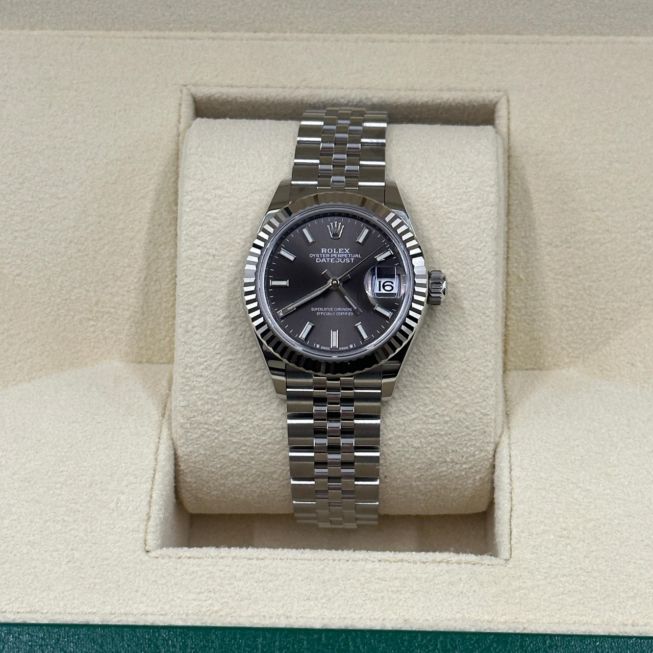 RLX Lady-Datejust 28mm 279174 Dark Grey Dial Oyster Bracelet