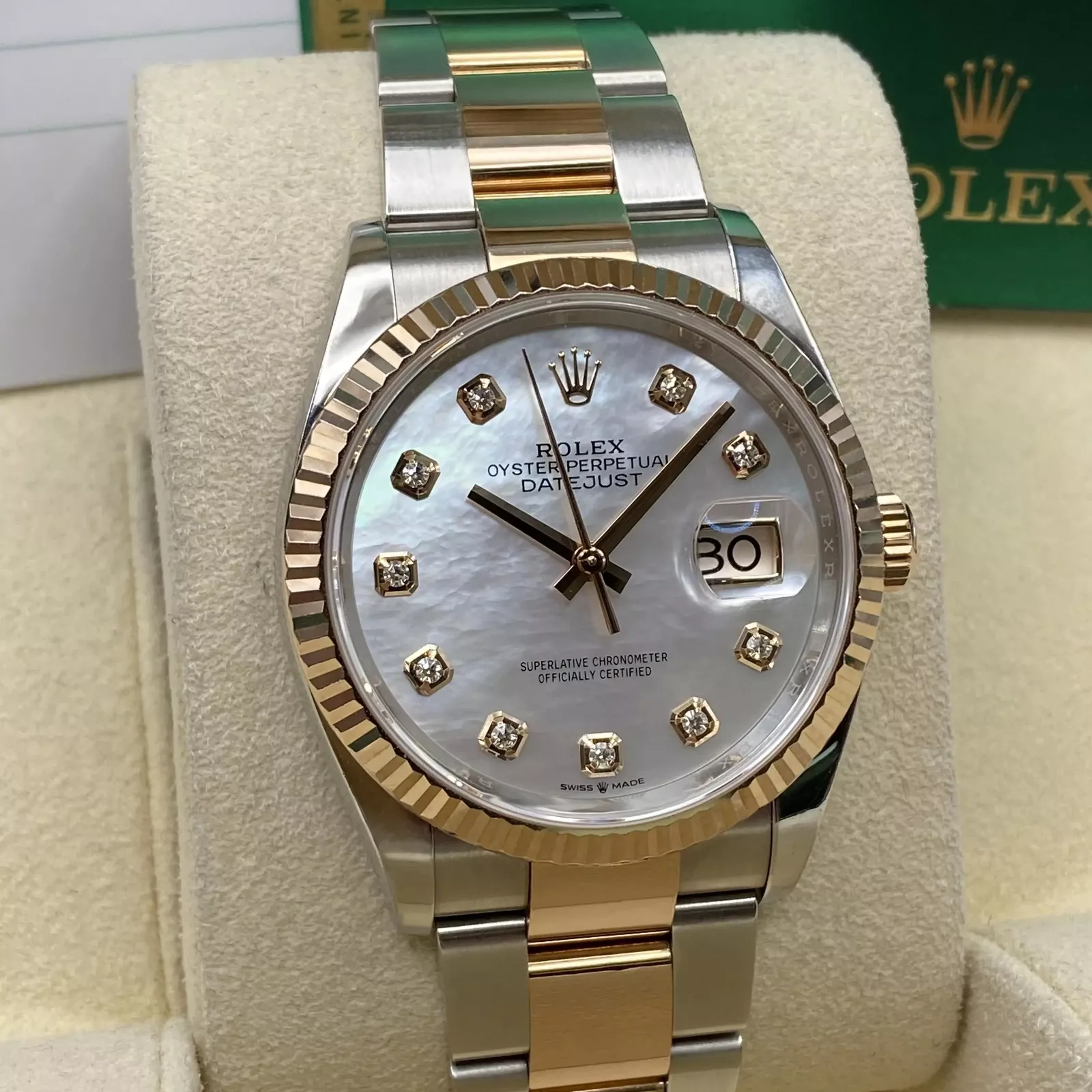 RLX  Datejust 36mm 126231 Mother-of-Pearl Dial Jubilee Bracelet