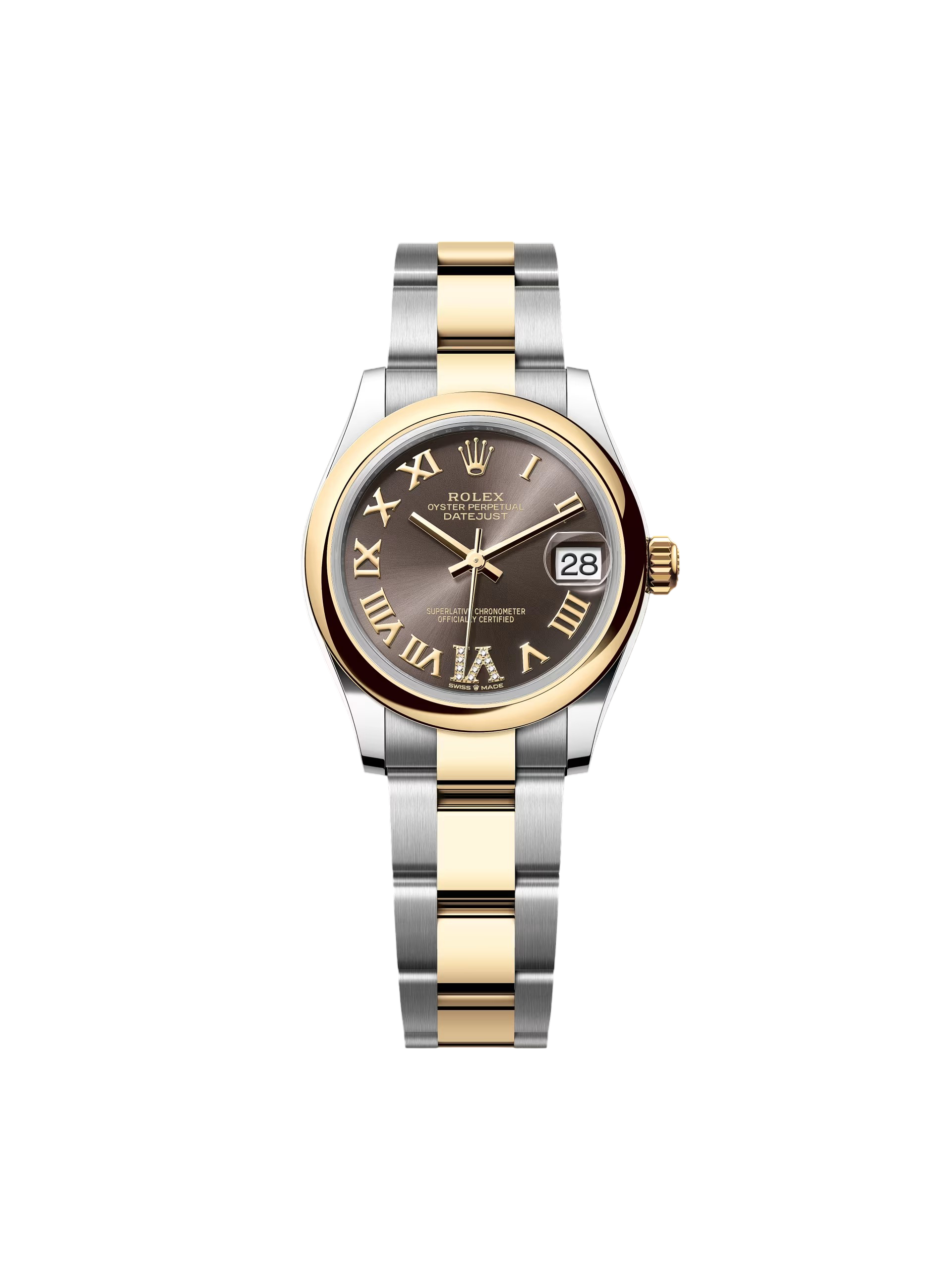 RLX Datejust m278243-0013/0014  31mm Dark Grey Dial Yellow Rolesor Oyster Watch