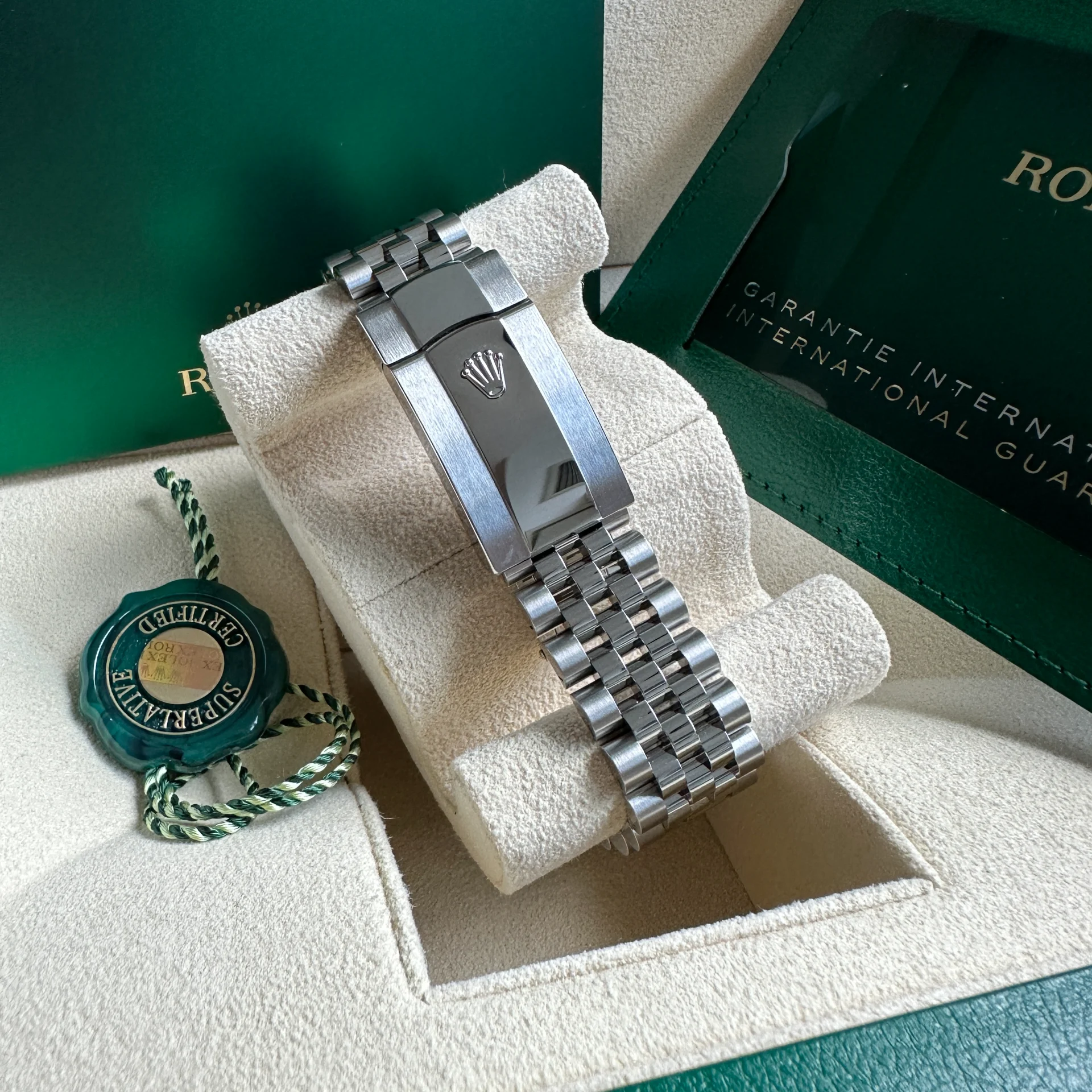 RLX  Datejust 36mm 126234 Blue Diamond Dial Stainless Steel Jubilee Mens Watch