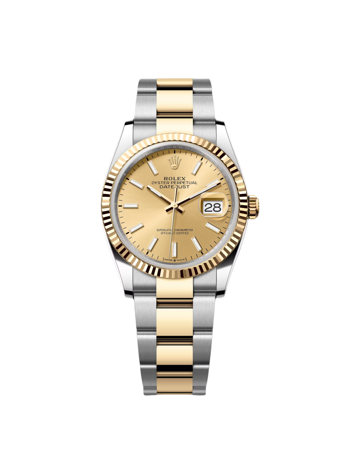 RLX  Datejust 36mm 126233 Champagne Dial Jubilee Bracelet Watch