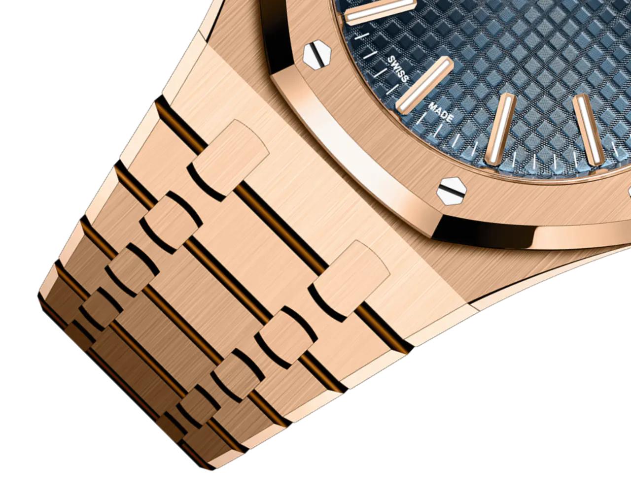 A&P ROYAL OAK Pink Gold “Night Blue Cloud 50” Dial 41mm