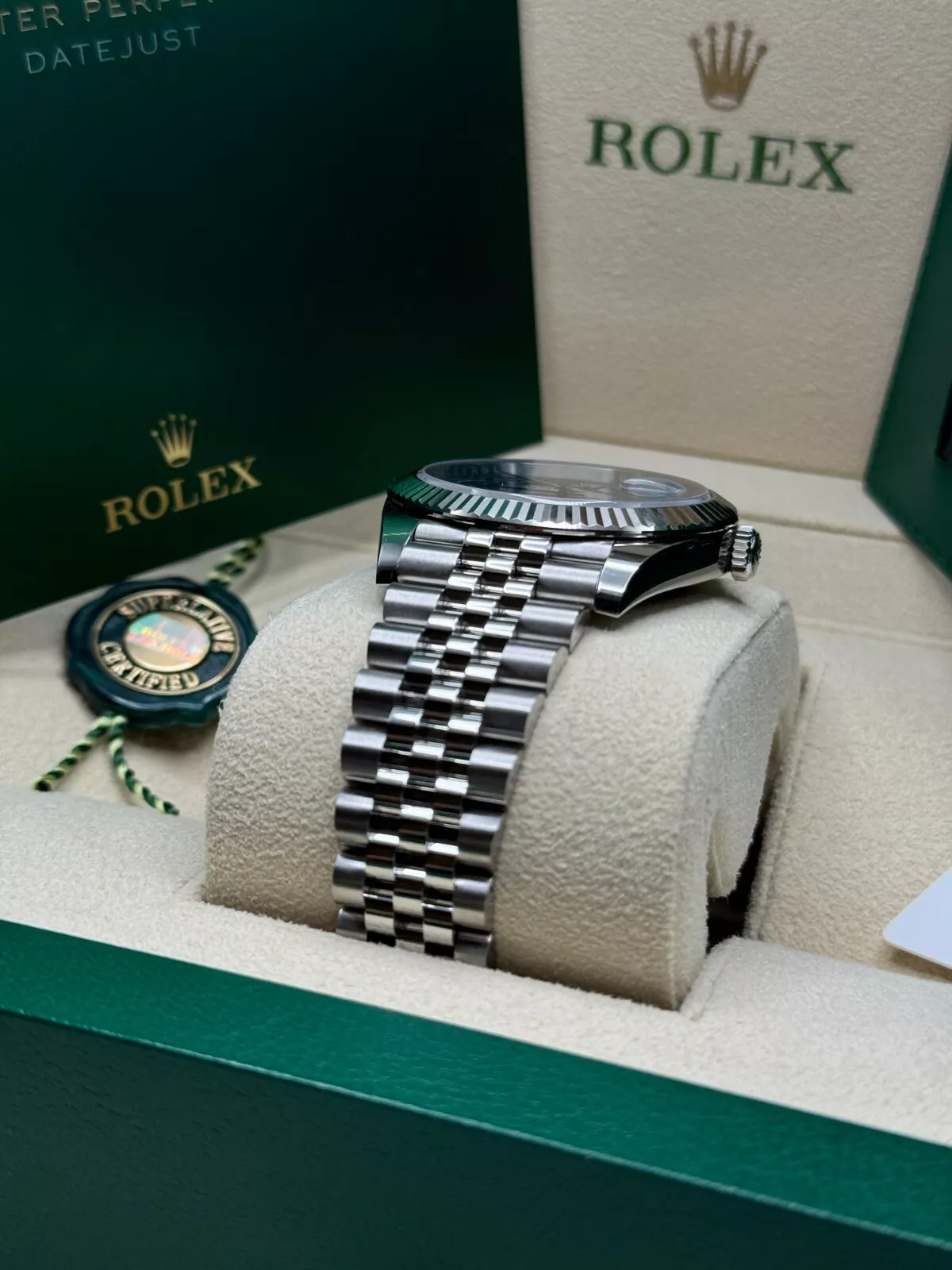 RLX  Datejust 41mm 126334 Blue Roman Oyster Stainless Steel Men’s Watch