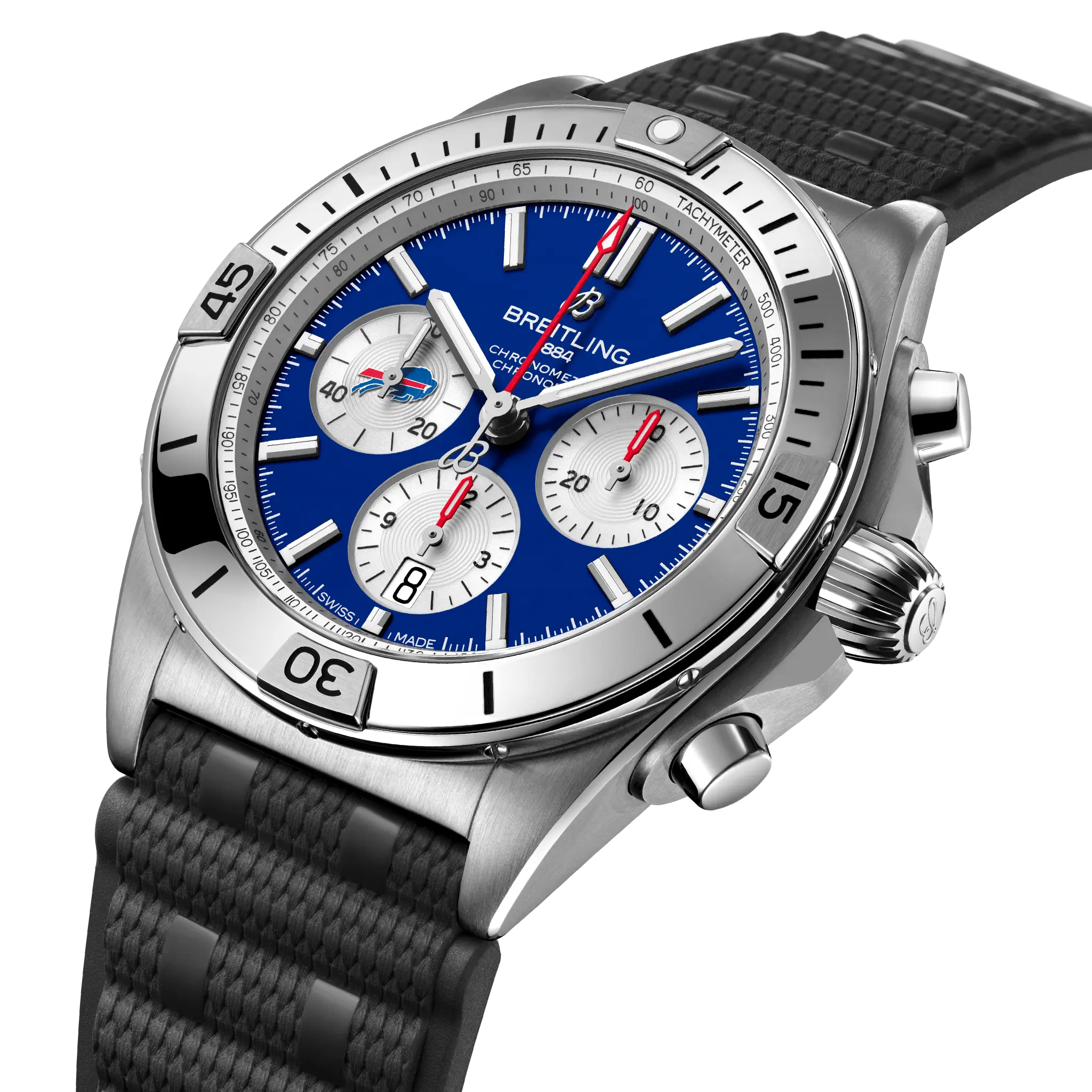 Breitling Chronomat B01 42 NFL Buffalo Bills Edition AB01342B1C3S1
