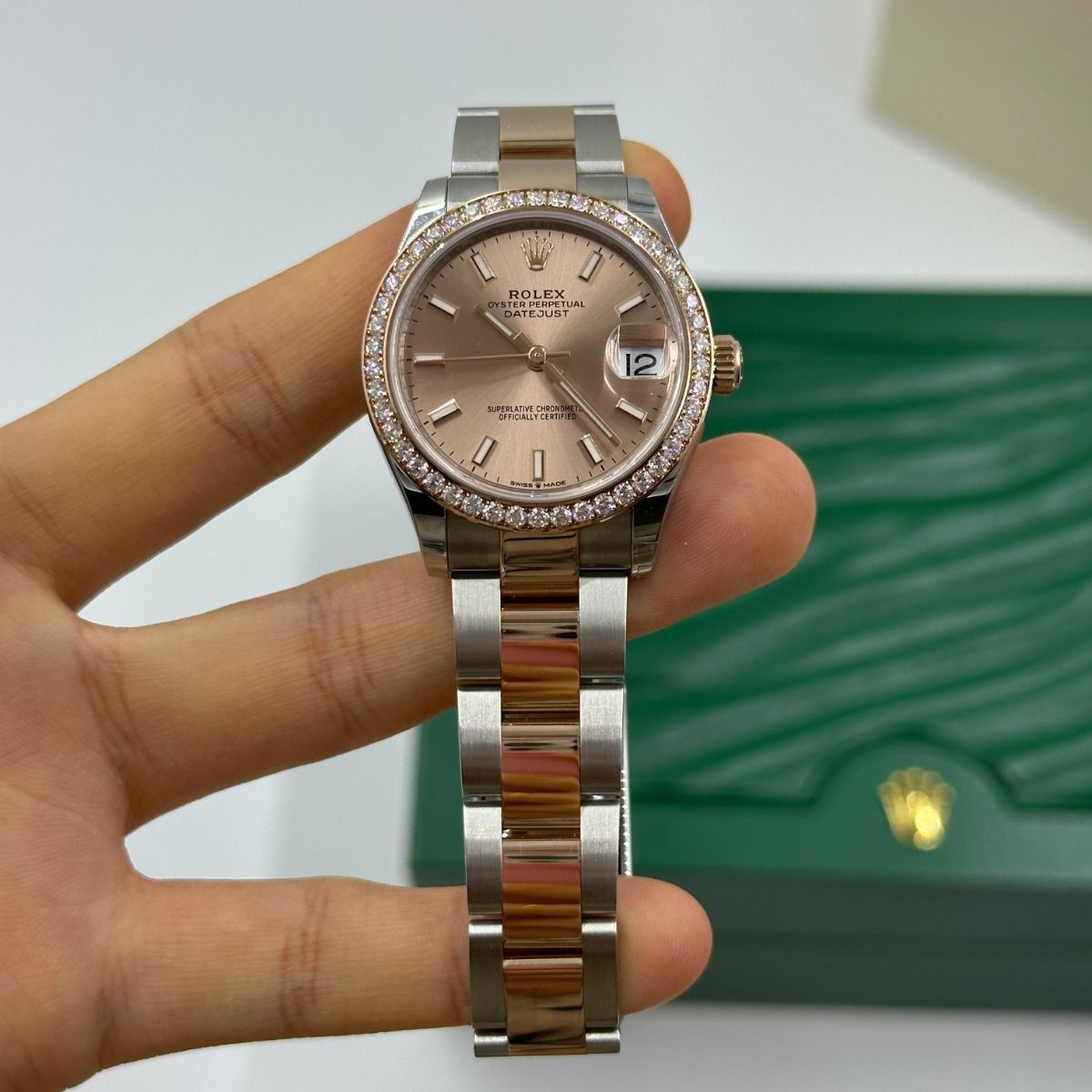 RLX Datejust m278381-0009/0010 Rose Dial Diamond-Set Bezel 31mm