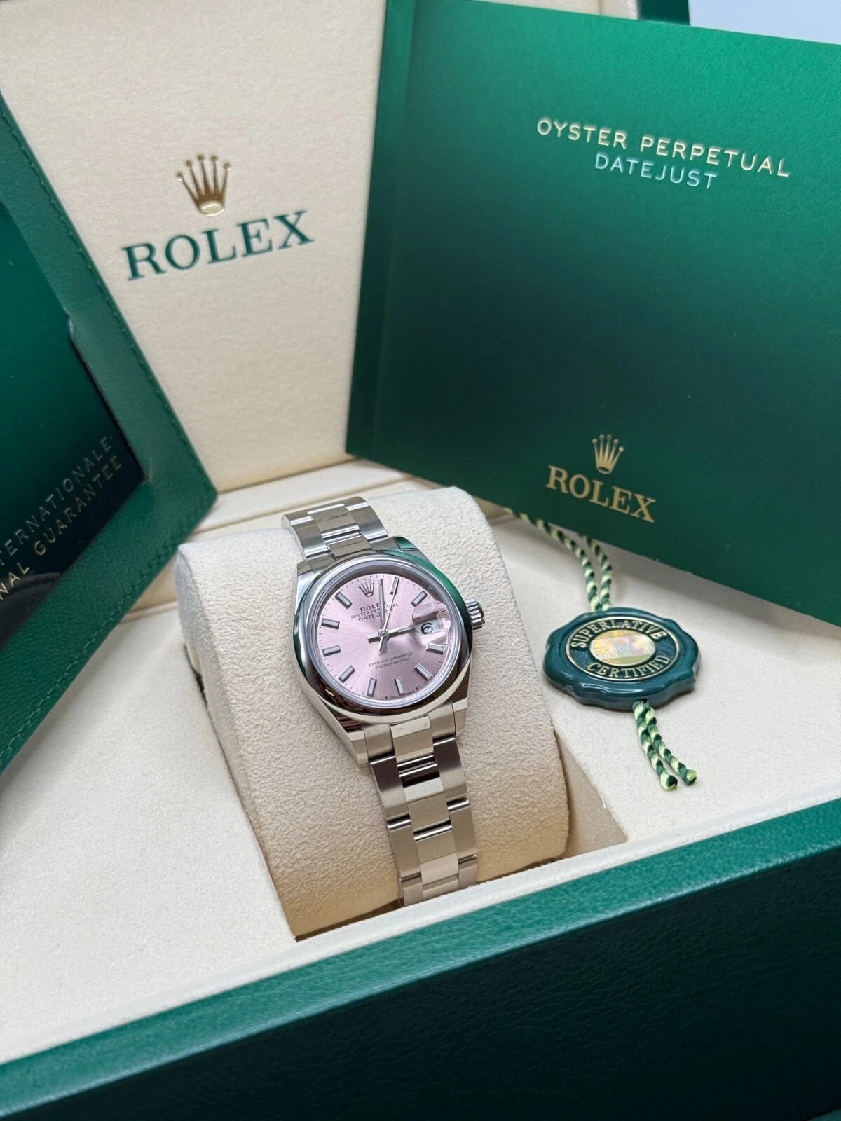 RLX Lady-Datejust 28mm  279160 Oyster Perpetual Pink Dial Oyster Bracelet