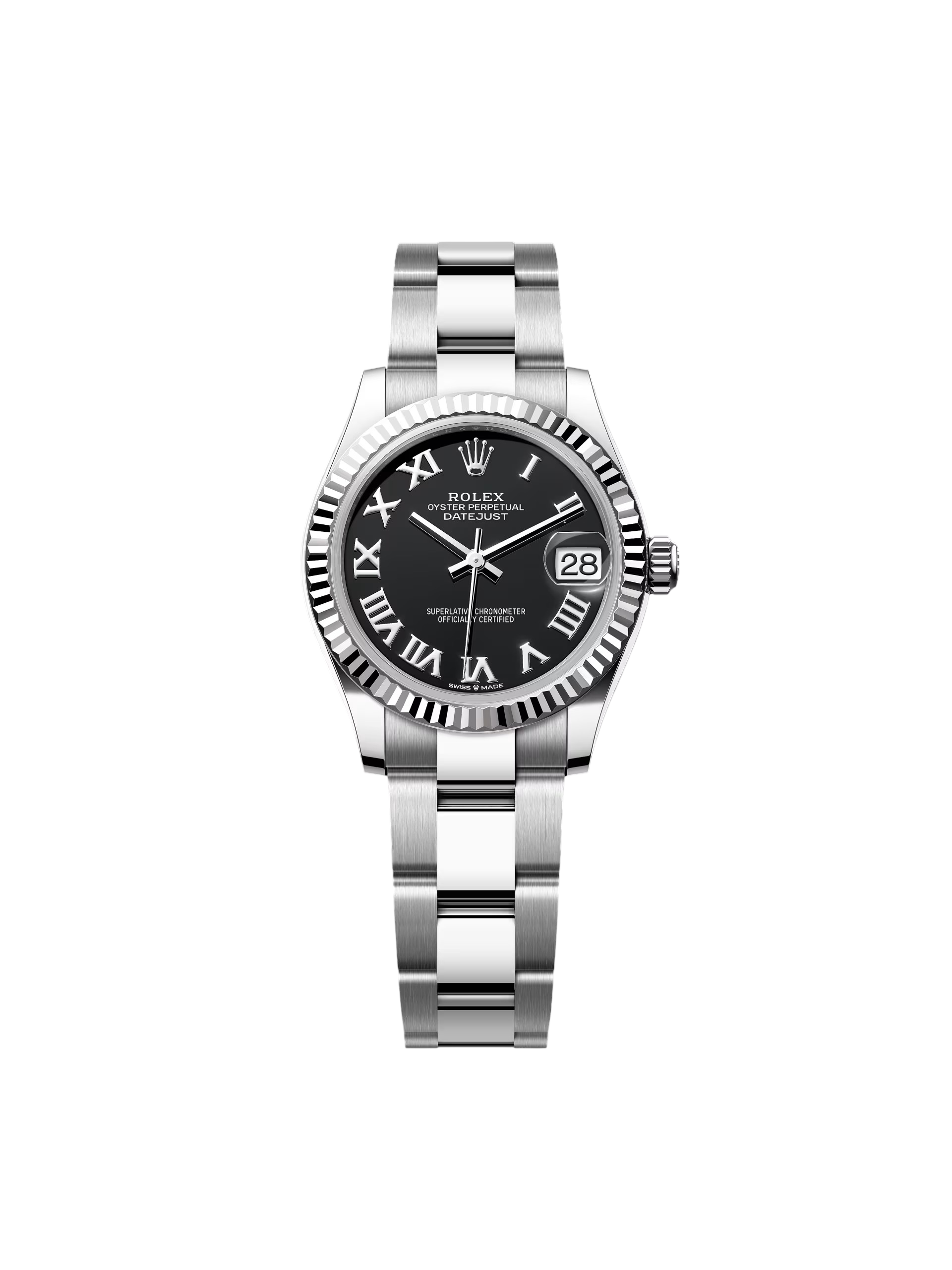 RLX Datejust m278274-0001/0002 Bright Black Dial 31mm Oyster Bracelet