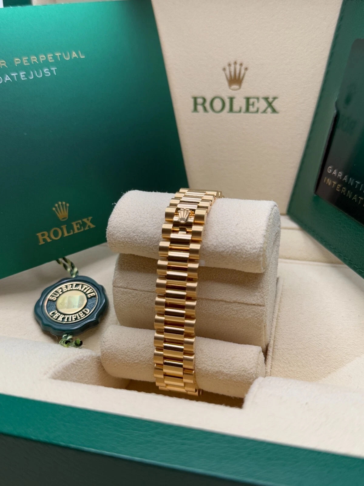 RLX  Lady-Datejust 28mm 279138RBR White Mother-of-Pearl Dial President Bracelet Watch