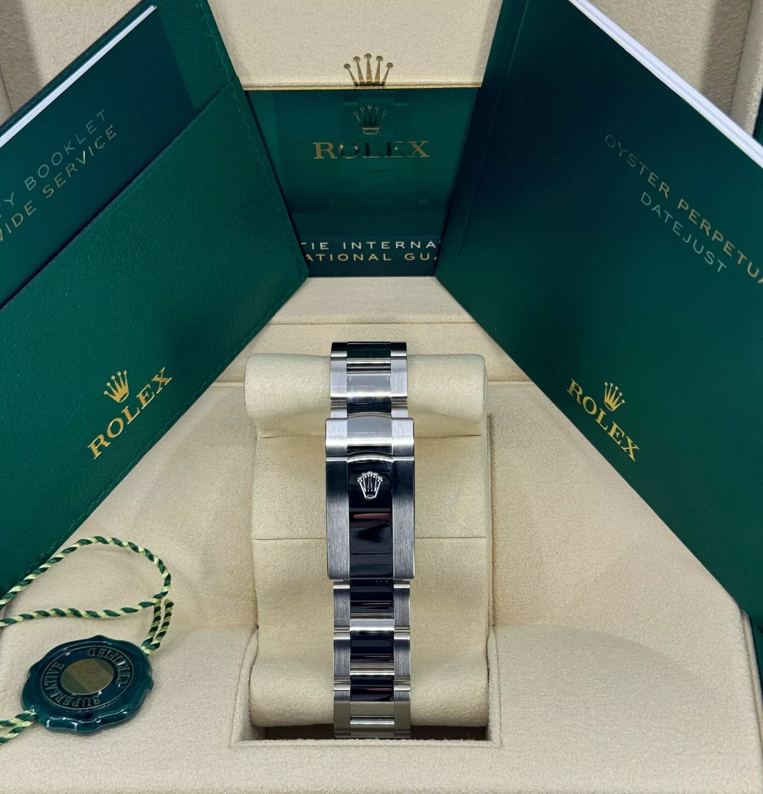 RLX Datejust 41mm 126300 Mint Green Dial Stainless Steel Oyster Bracelet Watch