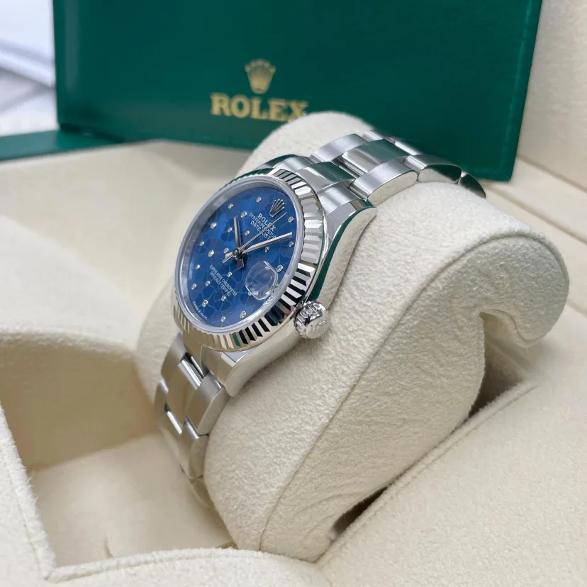 RLX Datejust m278274-0035/0036 Azzurro Blue Dial Oyster Watch