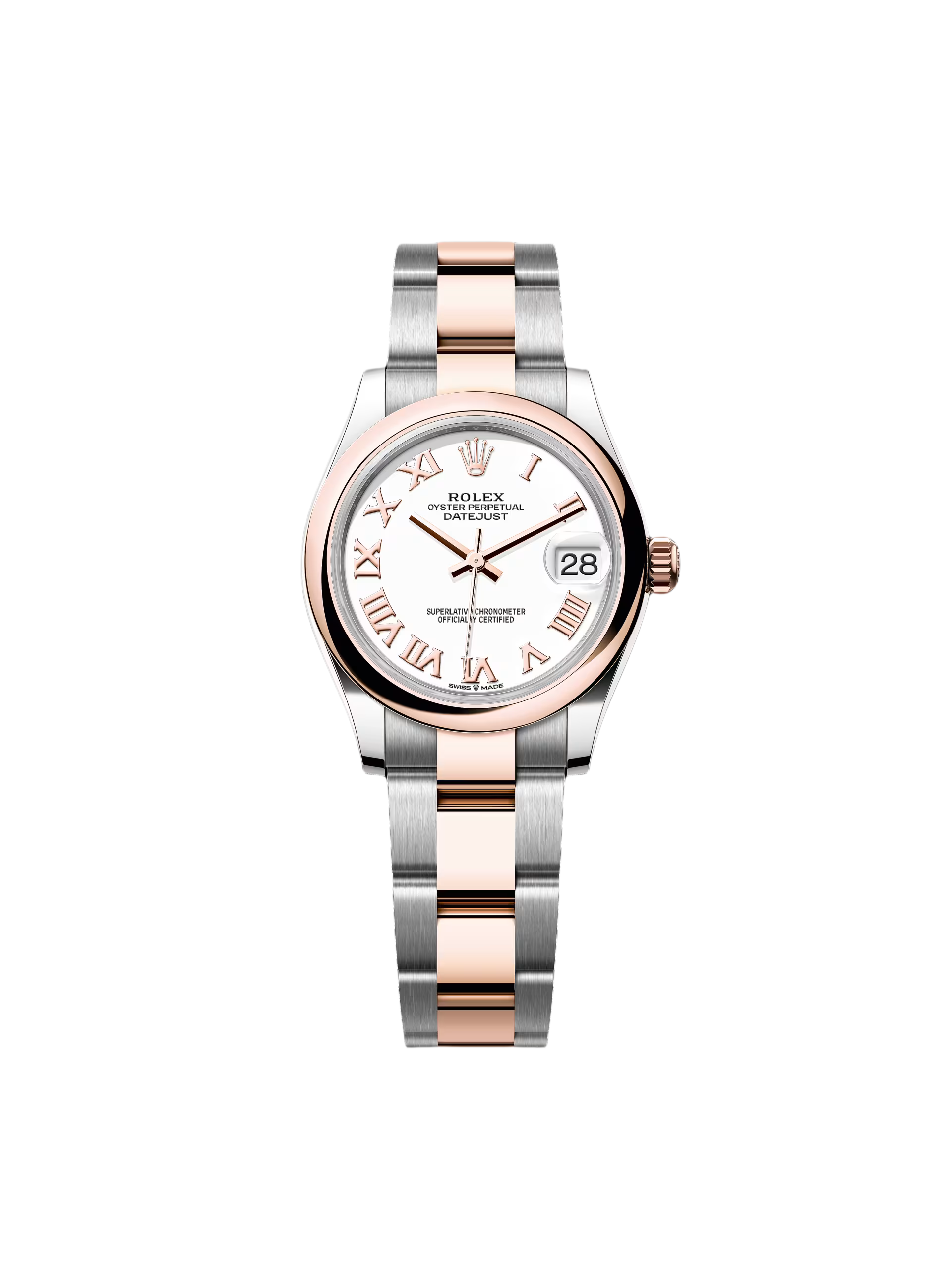 RLX Datejust m278241-0001/0002 White 31mm Dial Oyster Bracelet Watch