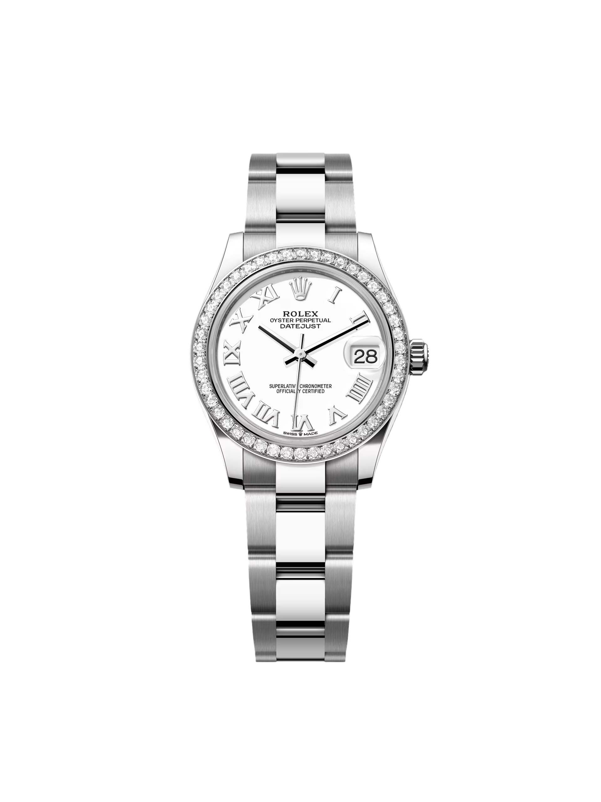 RLX Datejust m278384RBR-0013/0014 White 31mm Dial Oyster Watch