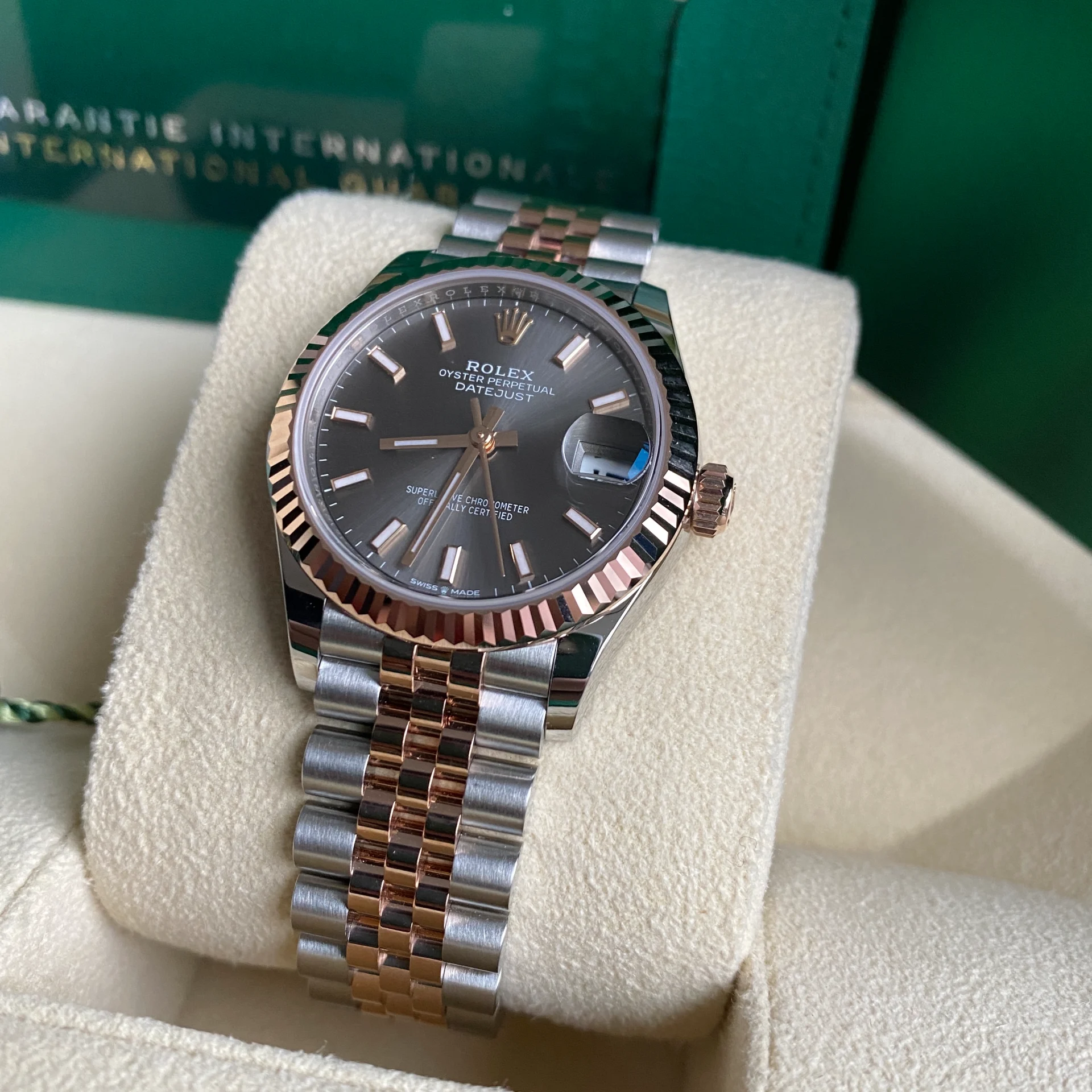 RLX Datejust m278271-0017/0018 Slate 31mm Dial Oyster Bracelet Watch