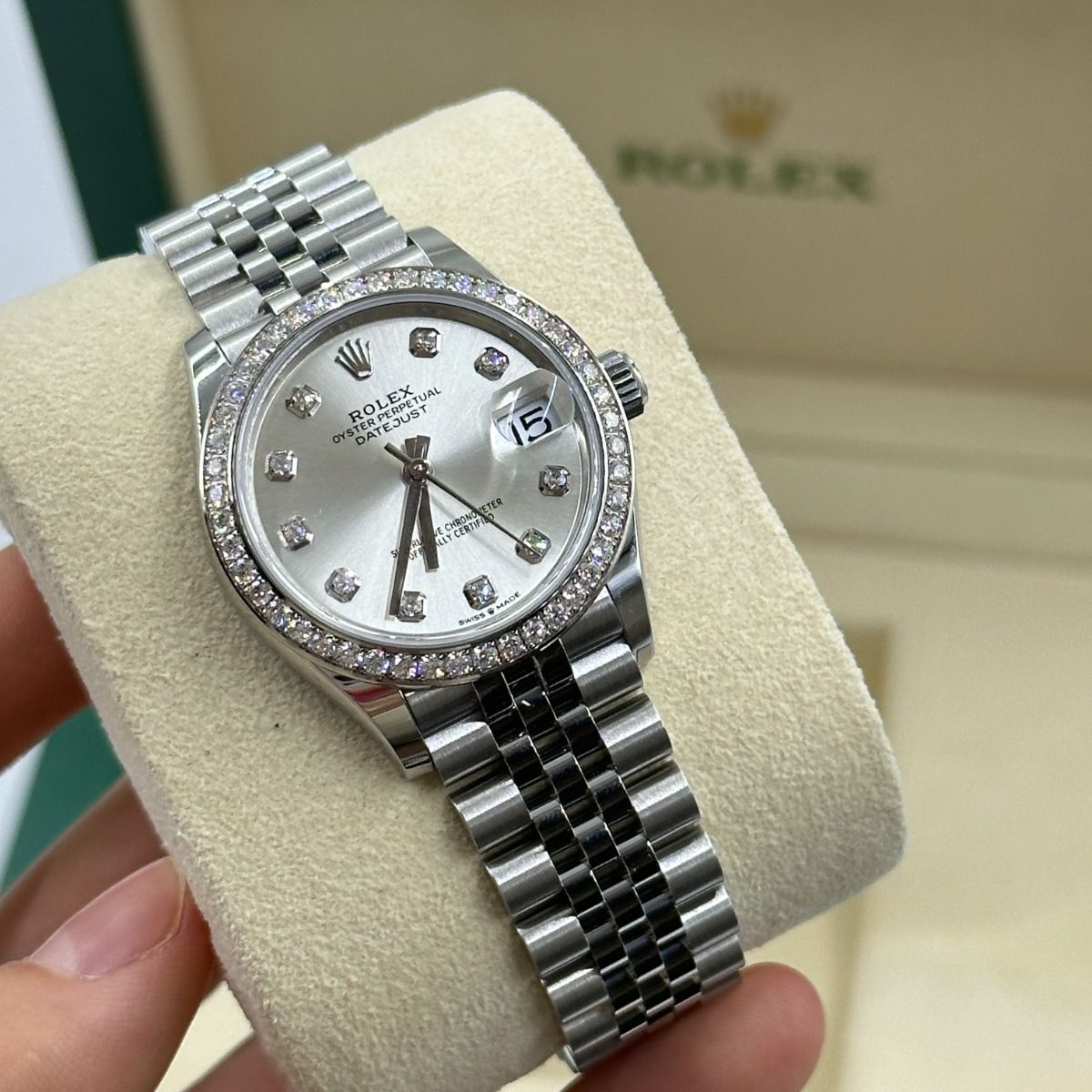 RLX Datejust m278384RBR-0033/0034 Silver 31mm Dial Oyster Watch