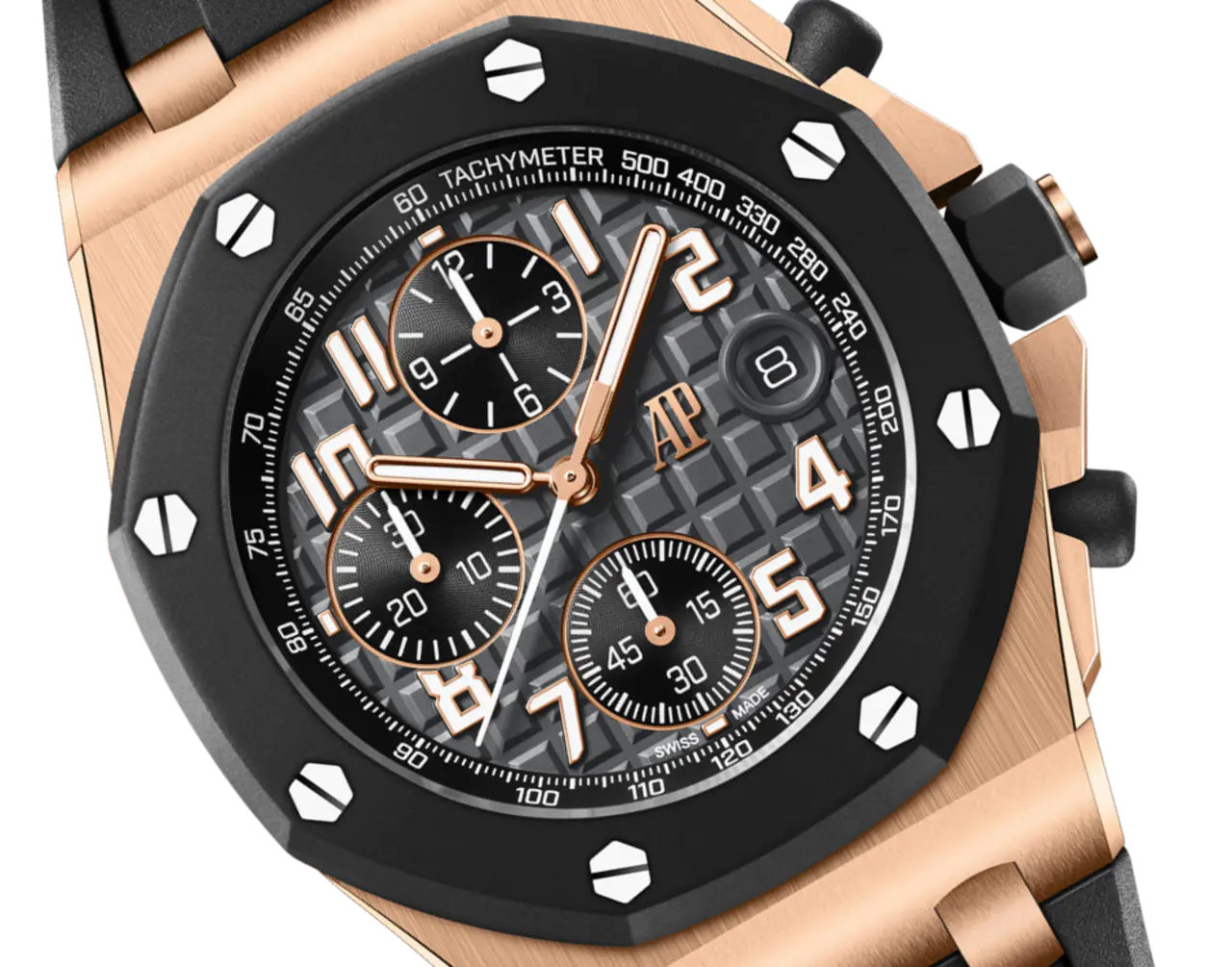 A&P OFFSHORE Pink Gold Anthracite Grey Dial CHRONOGRAPH 42mm