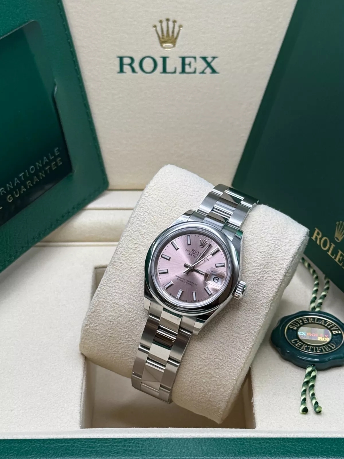 RLX Lady-Datejust 28mm  279160 Oyster Perpetual Pink Dial Oyster Bracelet