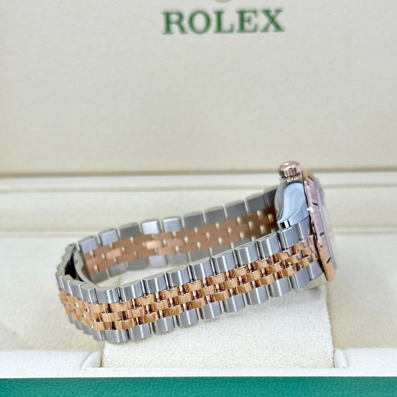 RLX Lady-Datejust 28mm 279171 Chocolate Roman Oyster Stainless Steel and Rose Gold