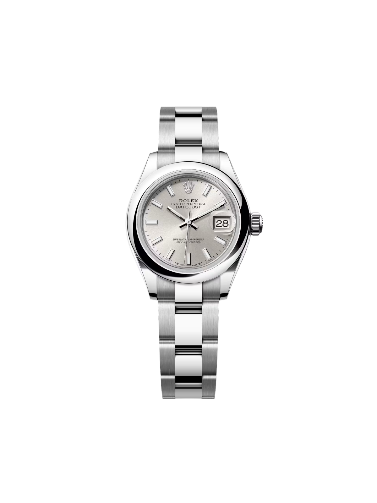 RLX Lady-Datejust 28mm  m279160 Oyster Perpetual Silver Dial Oyster Bracelet