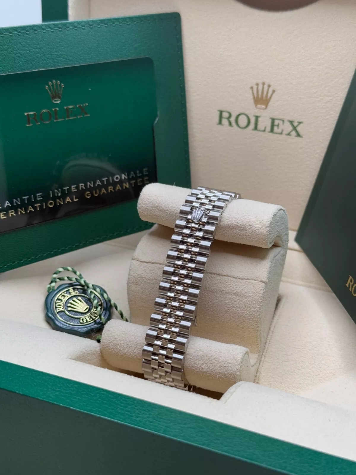 RLX Datejust m278344-0035/0036 Bright Blue Dial 31mm Domed Diamond Oyster Watch