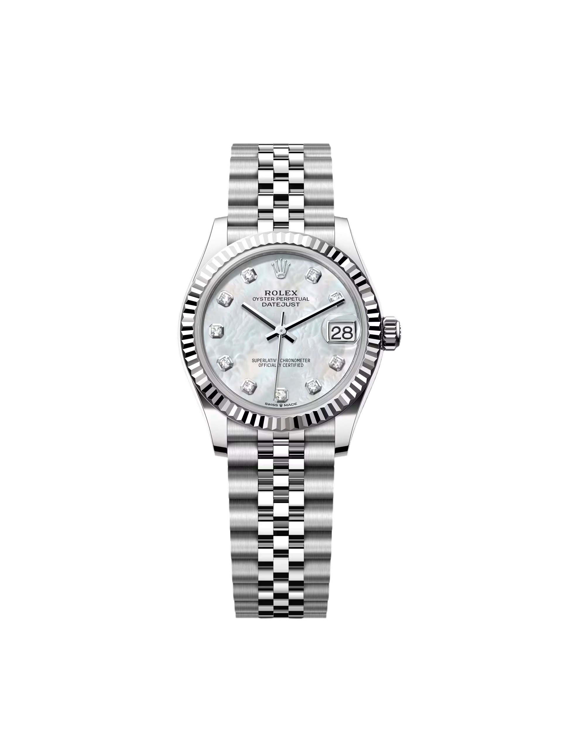 RLX Datejust m278274-0005/0006 31mm Mother-of-Pearl 31mm Dial Oyster Watch